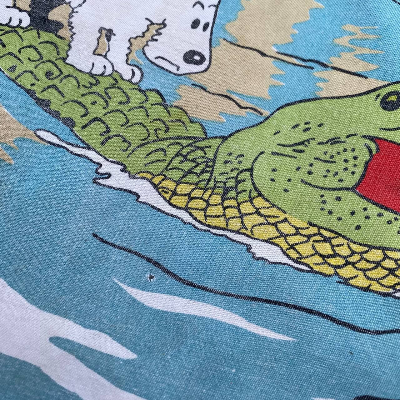 Cartoon Network Rare vintage Cartoon Tintin Distressed Tee Size US L / EU 52-54 / 3 - 15 Thumbnail