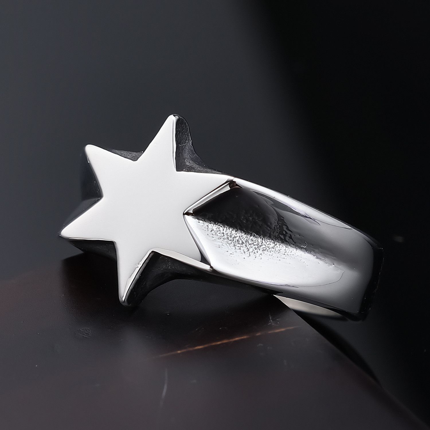 Jewelry Star Matchless Jewelry Rings Open Chrome Ring (Size 7-13) Size ONE SIZE - 4 Thumbnail