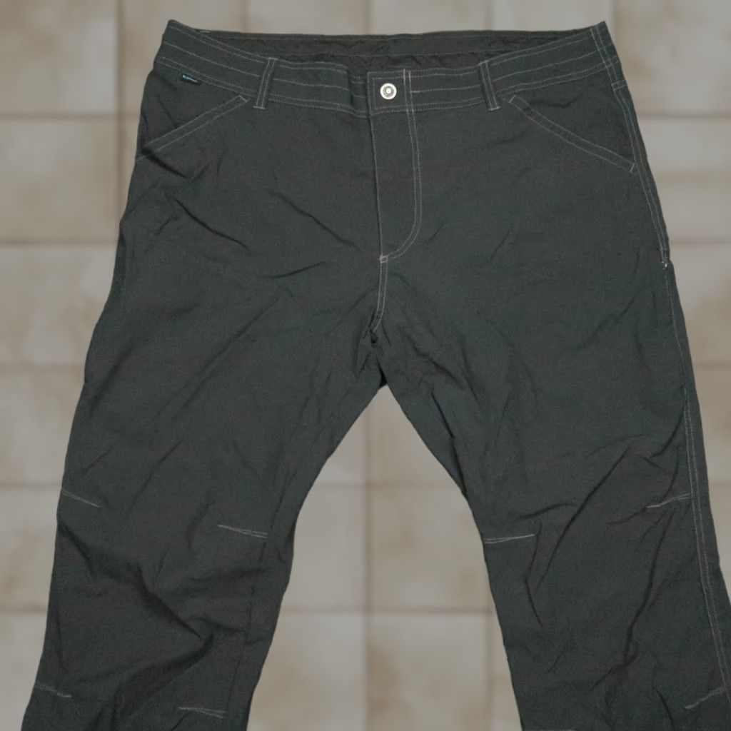 Vintage Kuhl Pants Mens 40x32 Gray Hiking Lightweight Nylon Spandex Pockets 5-Pocket; Zip Snap Front Straight Inseam 32" Regular Mens Clothing Size US 40 / EU 56 - 1 Thumbnail