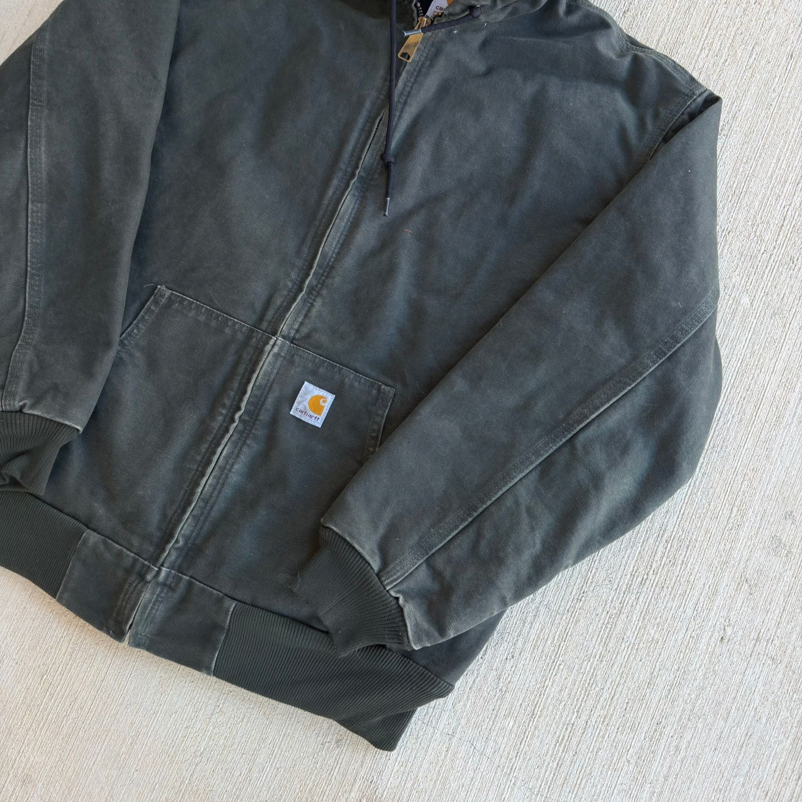 Carhartt × Vintage Carhartt WOMENS WJ130 MOS green work wear jacket Size US L / EU 52-54 / 3 - 3 Thumbnail