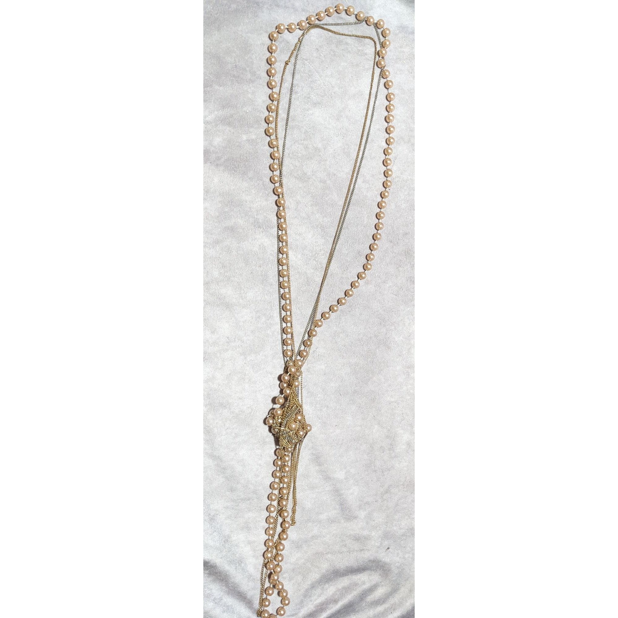 Other Retro Glam Chain Pearl Beaded Necklace Size ONE SIZE - 9 Thumbnail