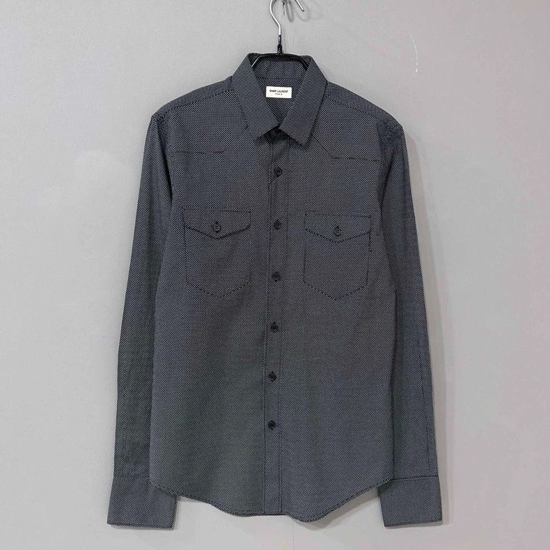 Saint Laurent Paris Saint Laurent Paris size 37 Double pocket polka-dot shirt Size US M / EU 48-50 / 2 - 1 Thumbnail
