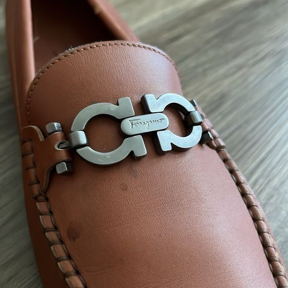Salvatore Ferragamo Salvatore Ferragamo Sport Horsebit Leather Engraved Logo Dri Size US 8.5 / IT 38.5 - 4 Thumbnail