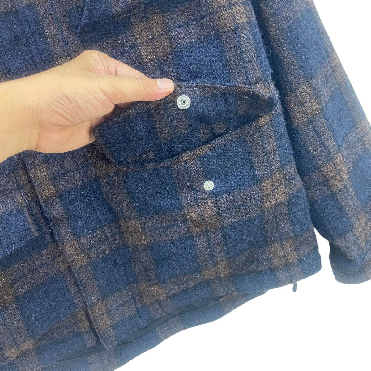 Good Enough Vintage Resonate Good Enough Checkered Plaid Wool Jacket Size US S / EU 44-46 / 1 - 11 Thumbnail