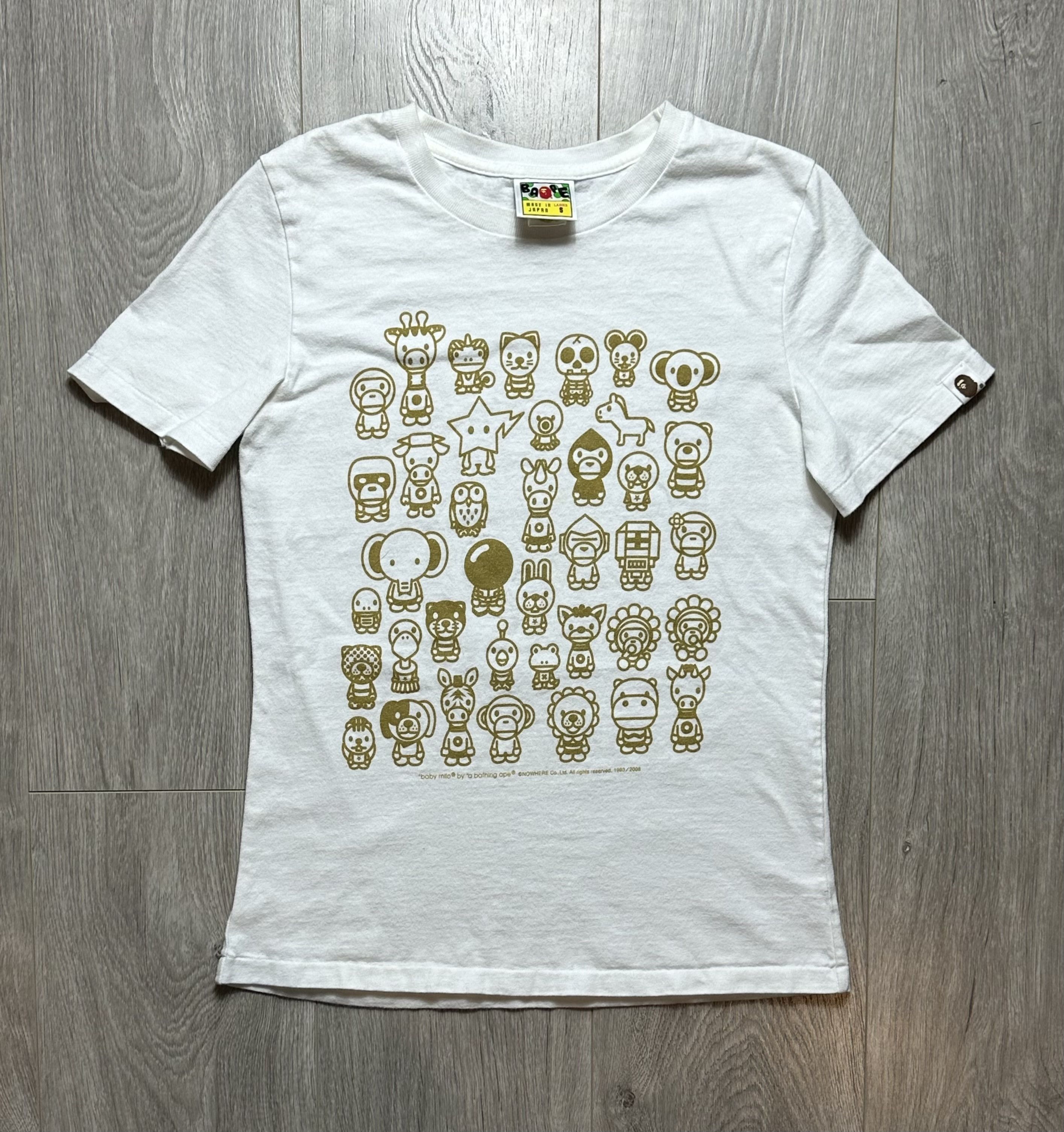 Bape × Vintage Bathing Ape Baby Milo A to Z Shirt Size Medium Preowned Size S / US 4 / IT 40 - 1 Thumbnail