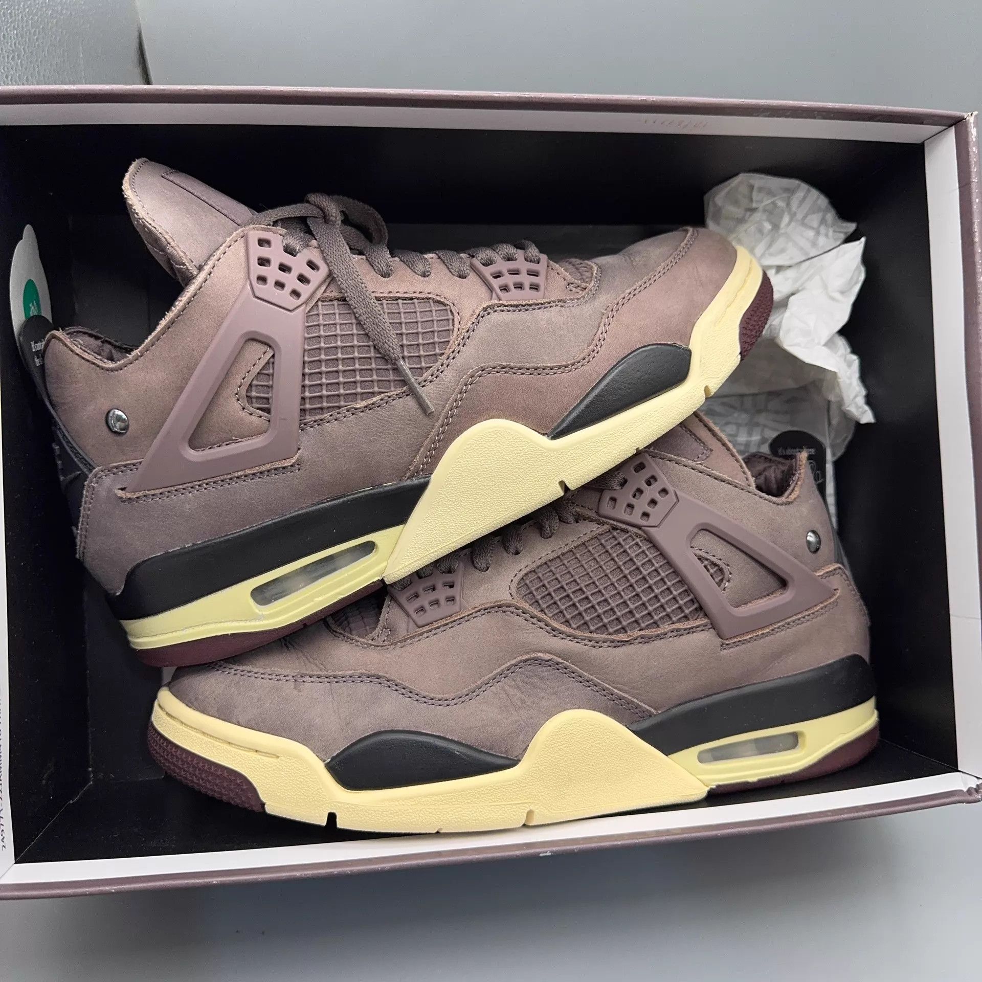 Nike Jordan AJ4 AMM Wine Red DV6773-220 42.5 Size US 9.5 / EU 42-43 - 5 Thumbnail