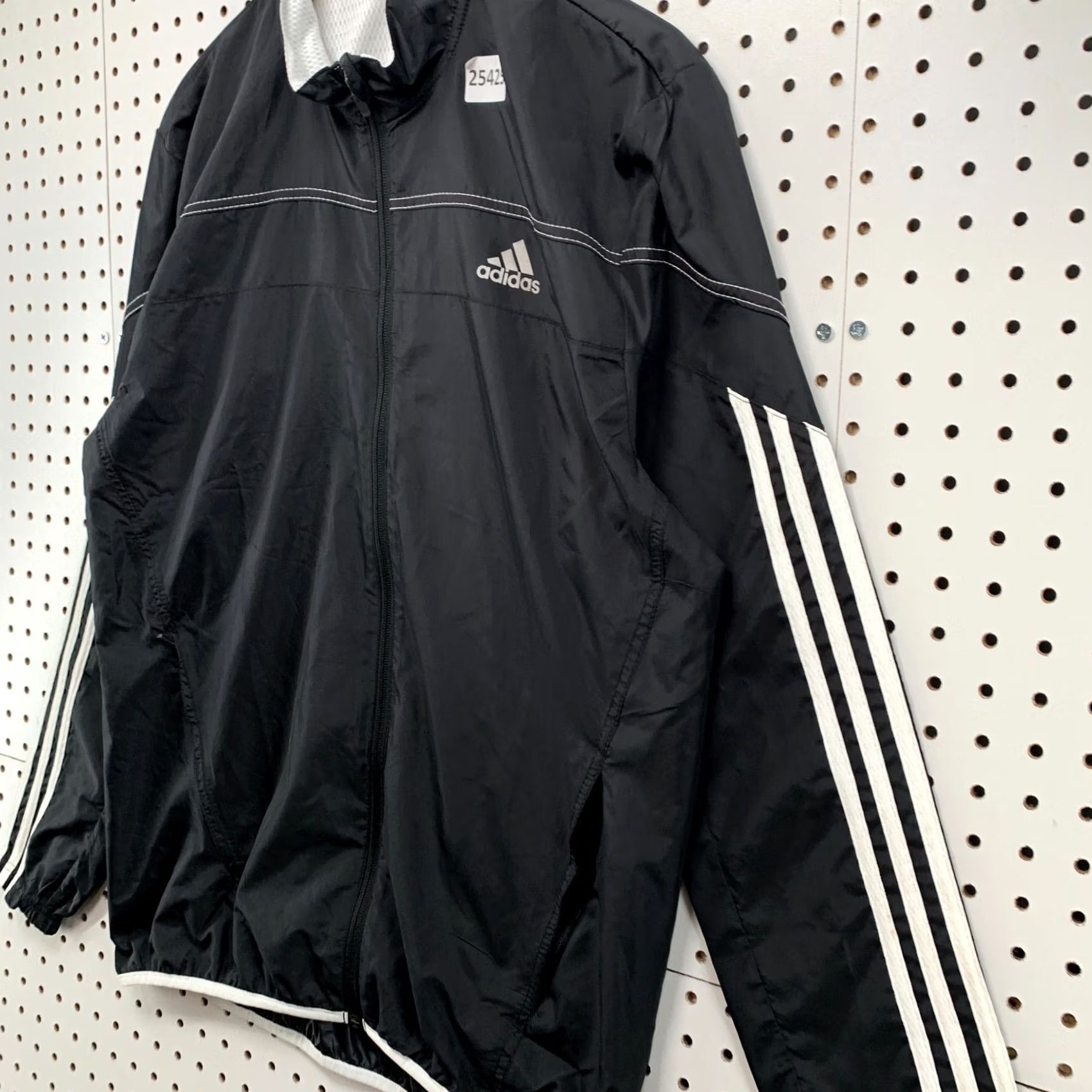 Adidas Adidas Running Windbreaker Jacket Black Mens Medium Vented 22.5x31 Size US M / EU 48-50 / 2 - 6 Thumbnail