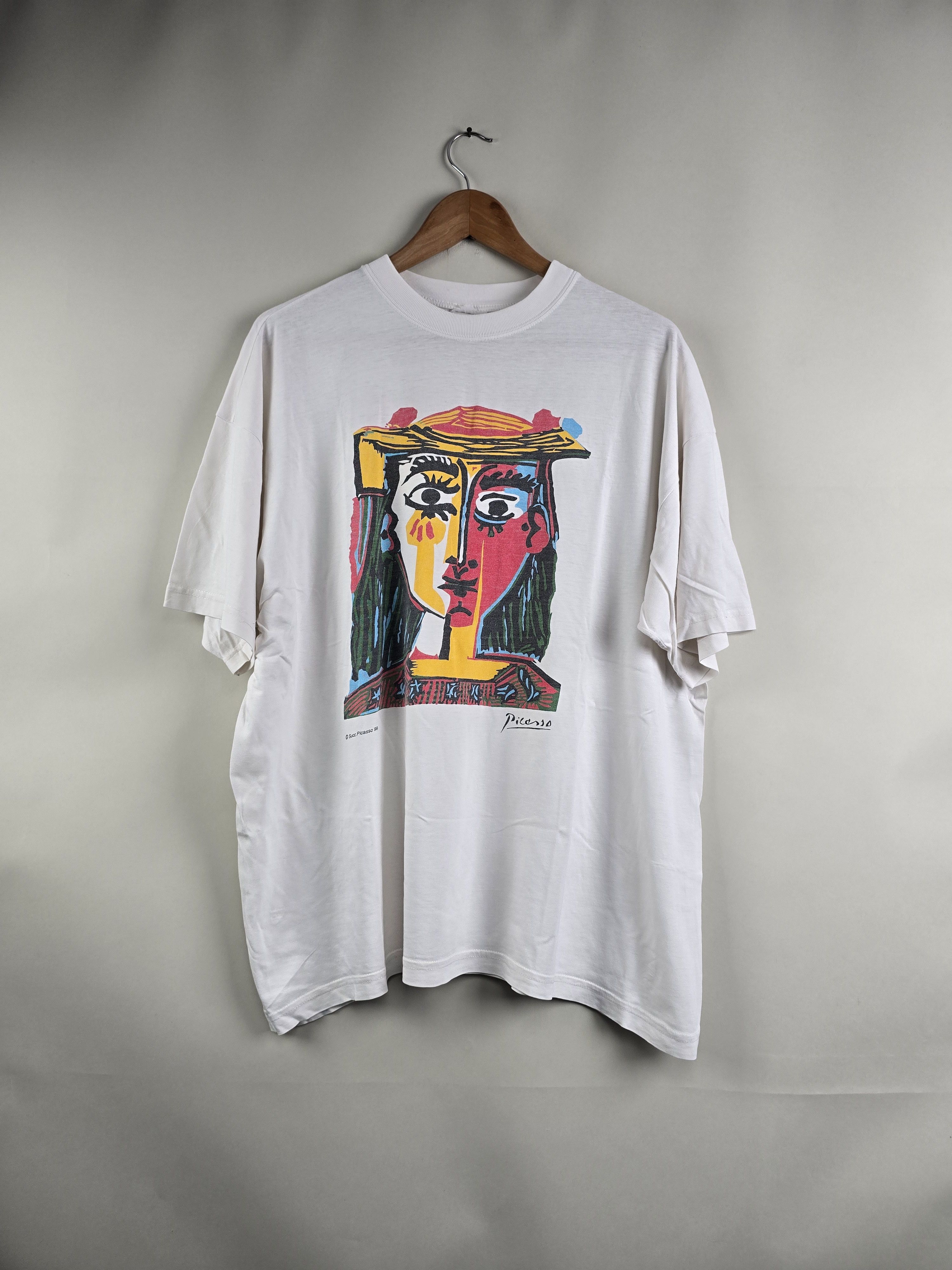 Vintage 1998 Pablo Picasso Art Tee XL 24" 28" Size US XL / EU 56 / 4 - 7 Thumbnail