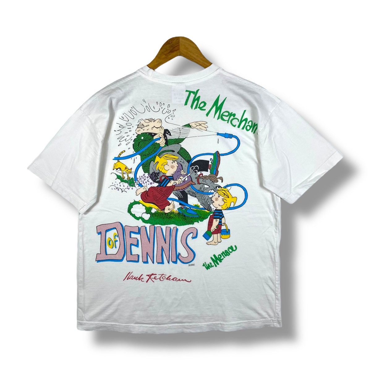 Vintage Vintage 90's DENNIS THE MENACE By Hank Ketcham Cartoon Tee Size US L / EU 52-54 / 3 - 1 Thumbnail