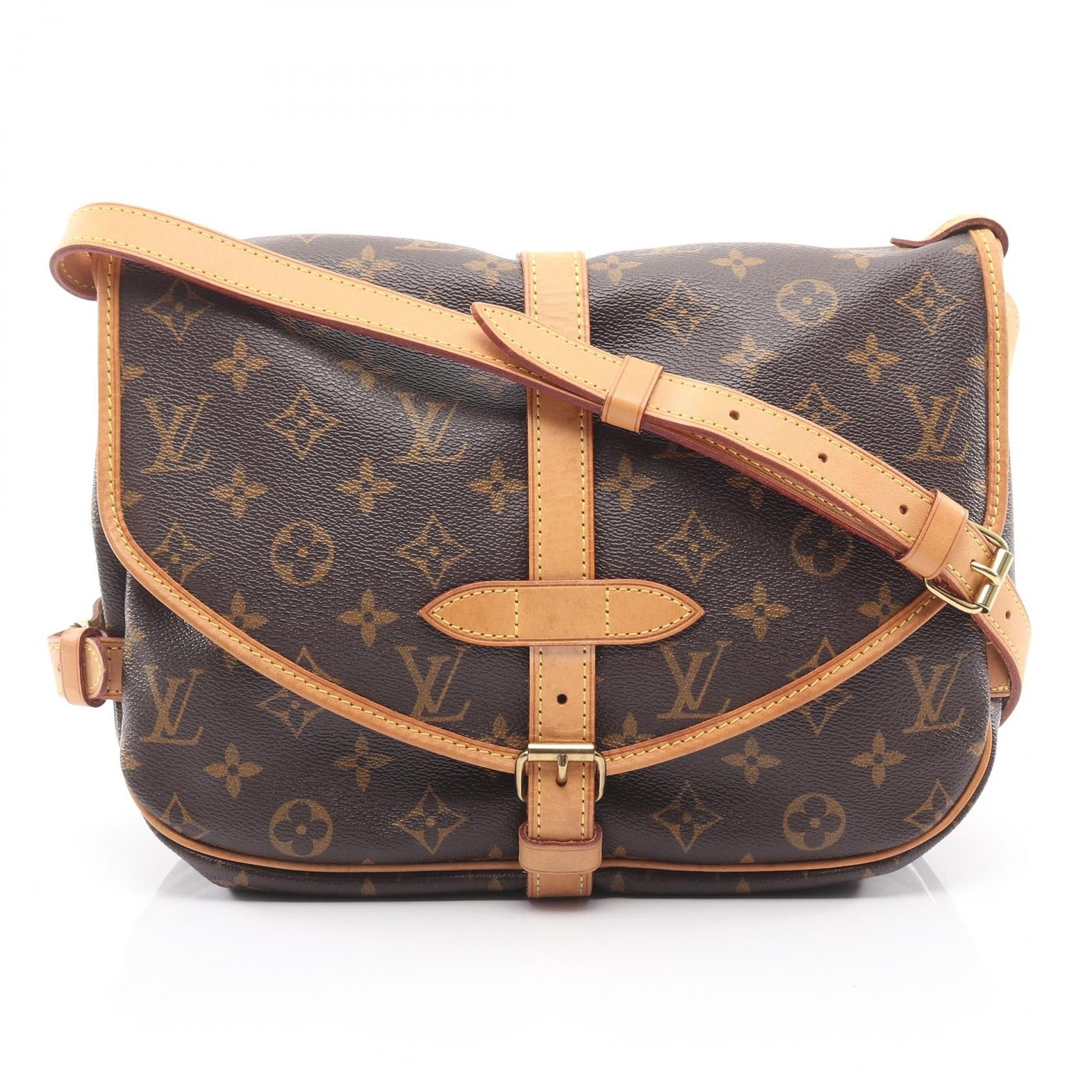 Louis Vuitton Louis Vuitton Louis Vuitton Saumur 30 Monogram Shoulder Bag Textile Shoulder Bag M42256 DUTY FREE for USA Size ONE SIZE - 1 Thumbnail