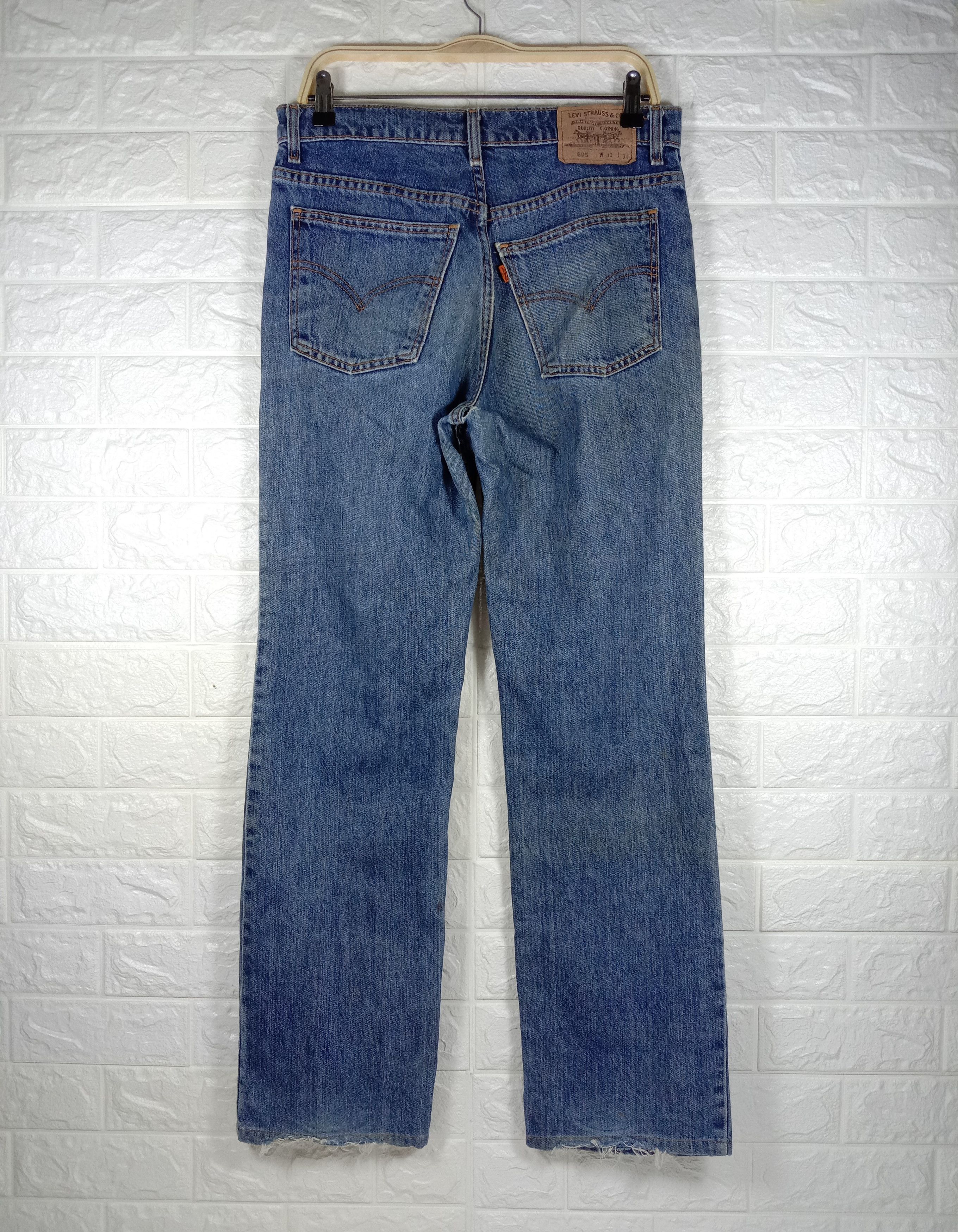 Levi's Vintage 90s Levi's 605 Jeans Orange Tab Earth Tone Denim Size US 33 - 5 Thumbnail