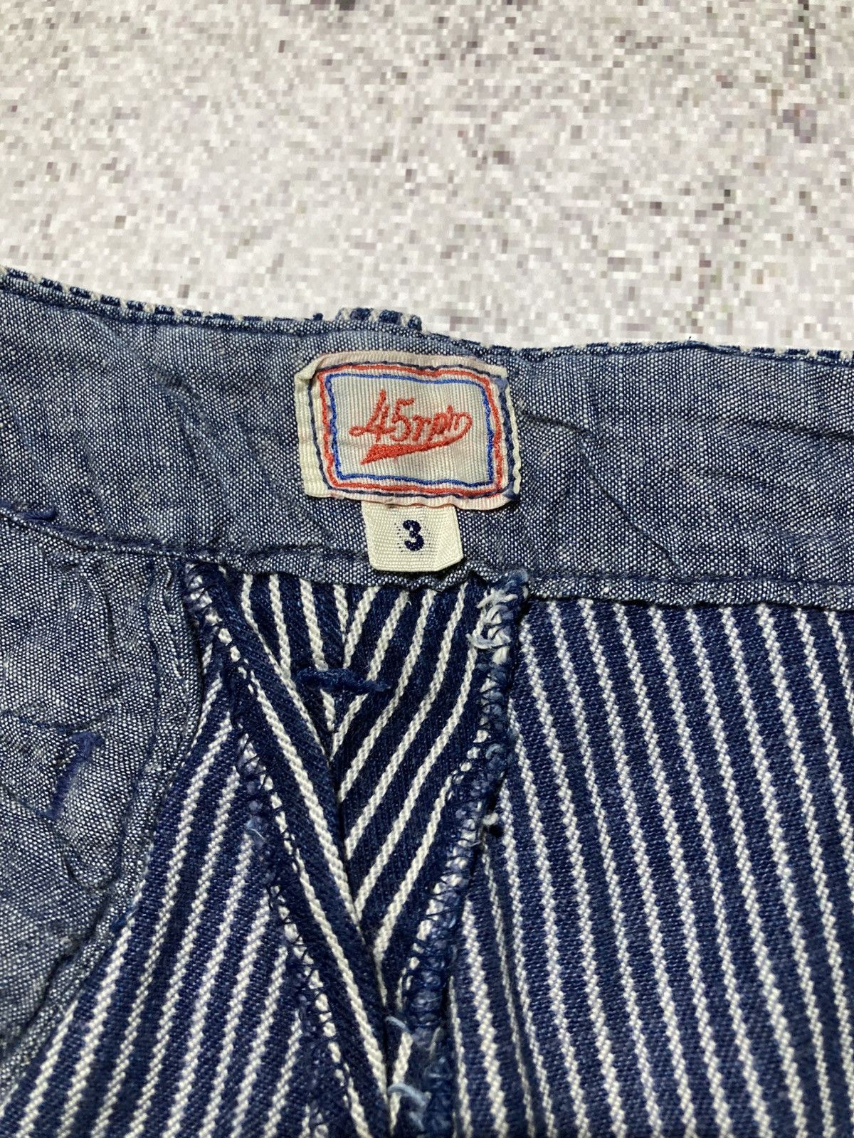 45rpm 🇯🇵 Vintage 45rpm Japan Hickory Stripe Pants Made In Japan Size US 27 - 14 Thumbnail