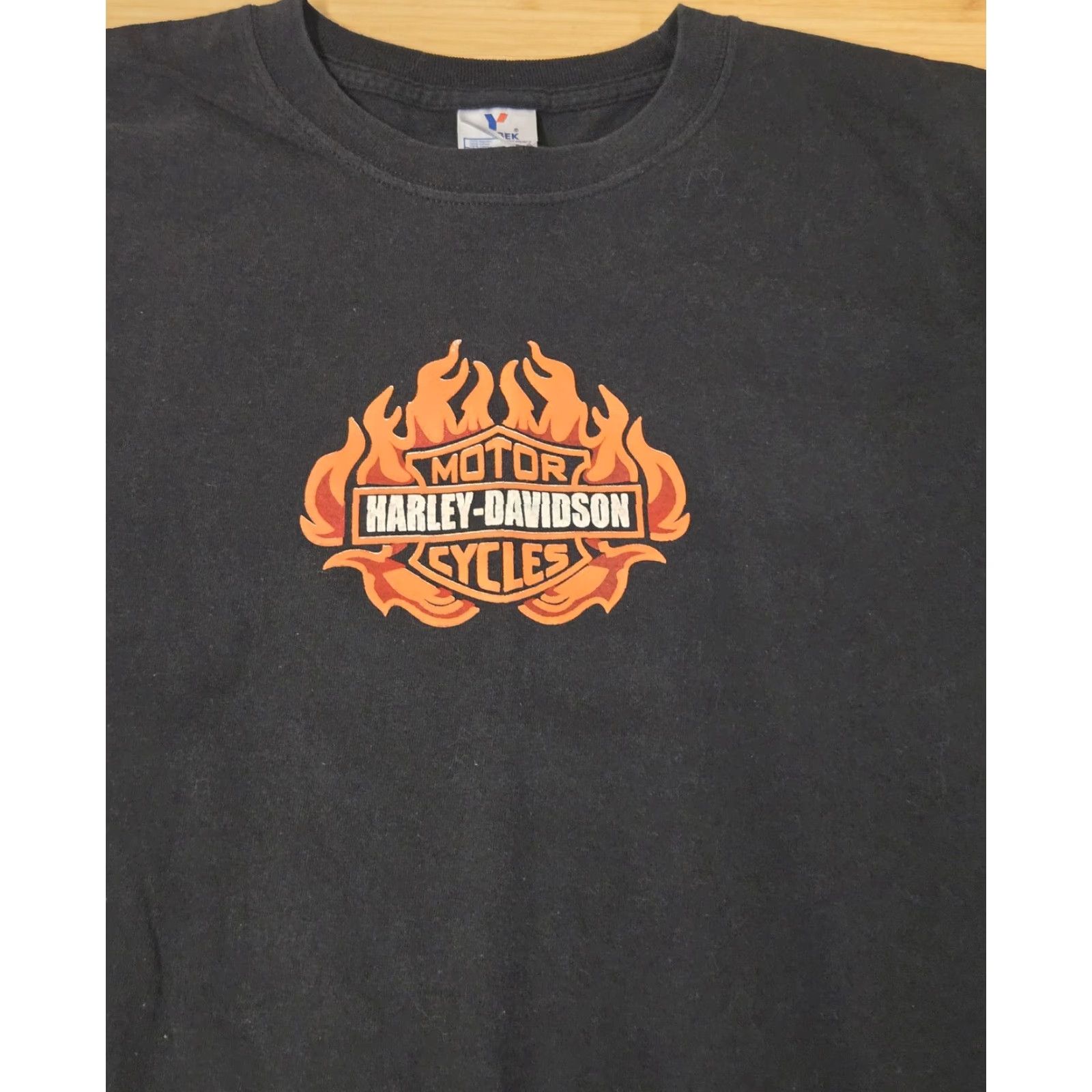 Harley Davidson Harley Davidson Shirt Mens Large Nuevo Progreso Mexico Flame Biker Tee Size US L / EU 52-54 / 3 - 2 Thumbnail