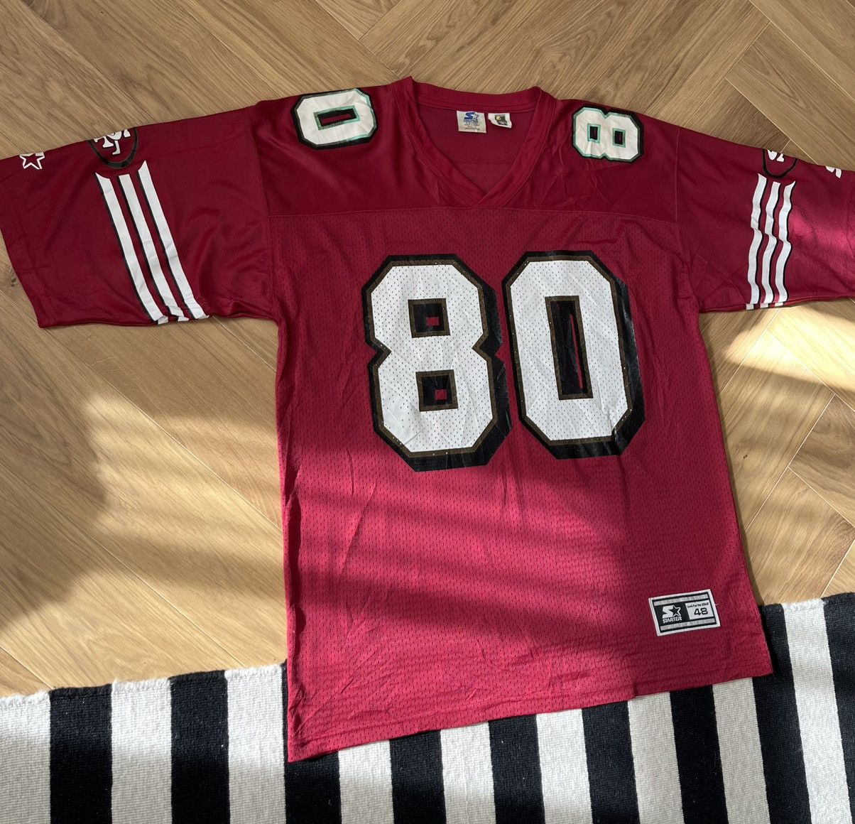Starter 1995 Jerry Rice San Francisco 49ers Starter Home Jersey Size US L / EU 52-54 / 3 - 3 Thumbnail