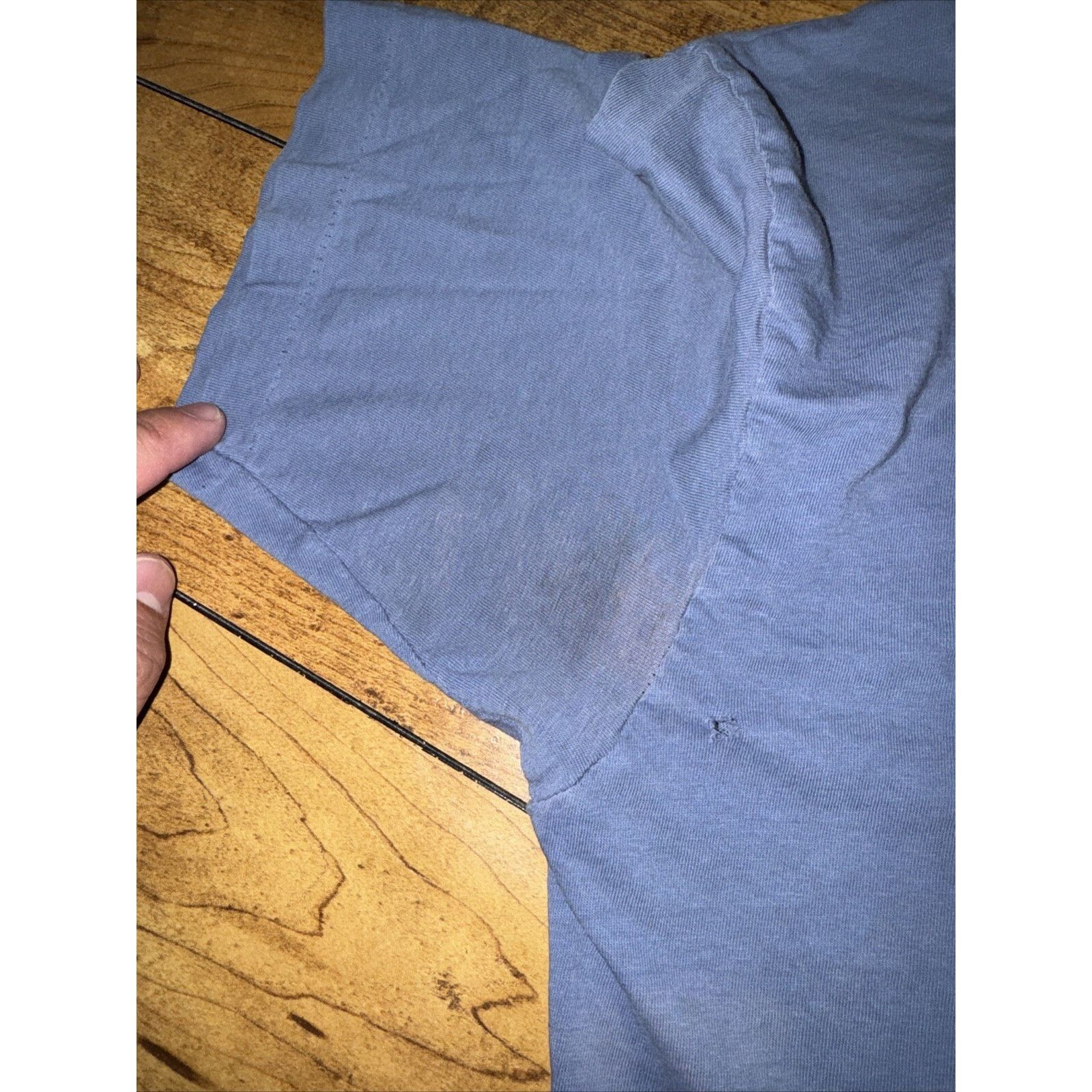 Hanes Vintage Hanes Classic Single Stitch T-Shirt Blue Med 18x27 Size US M / EU 48-50 / 2 - 3 Thumbnail