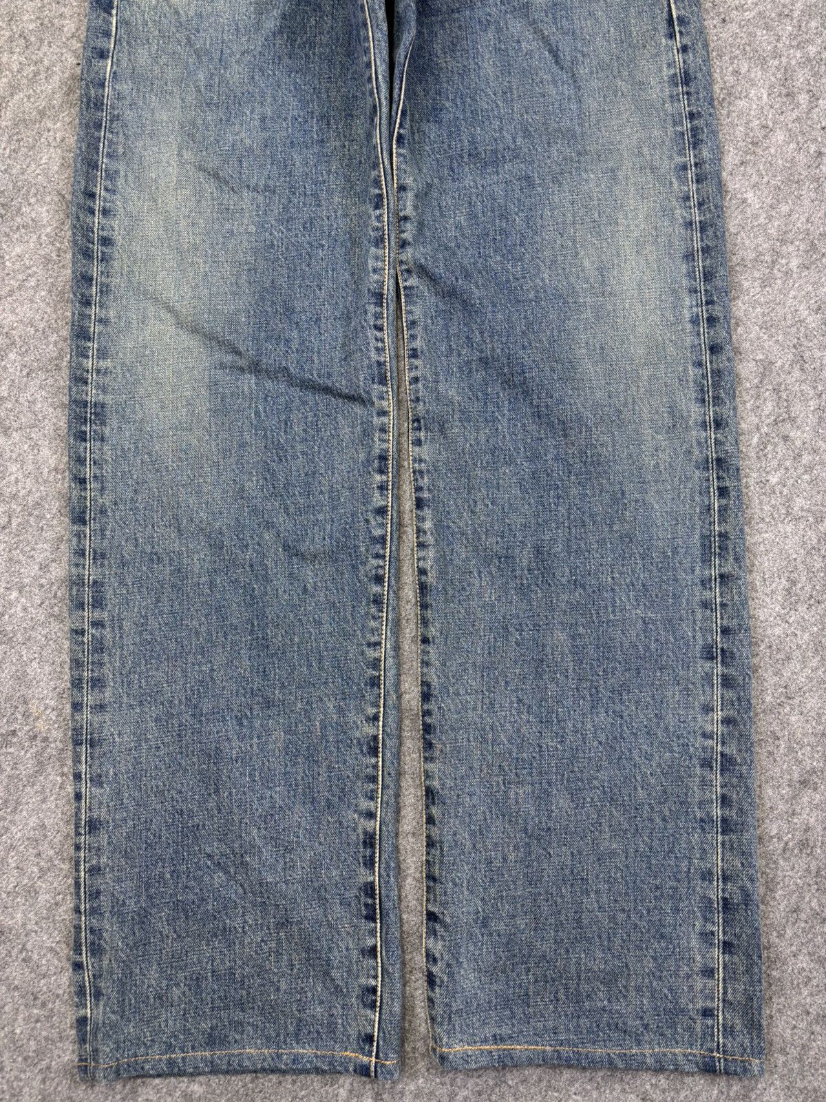 Edwin 💥Wide Rusty Selvedge💥Vtg Edwin 505X Medium Wash Jeans F986 Size US 30 / EU 46 - 4 Thumbnail