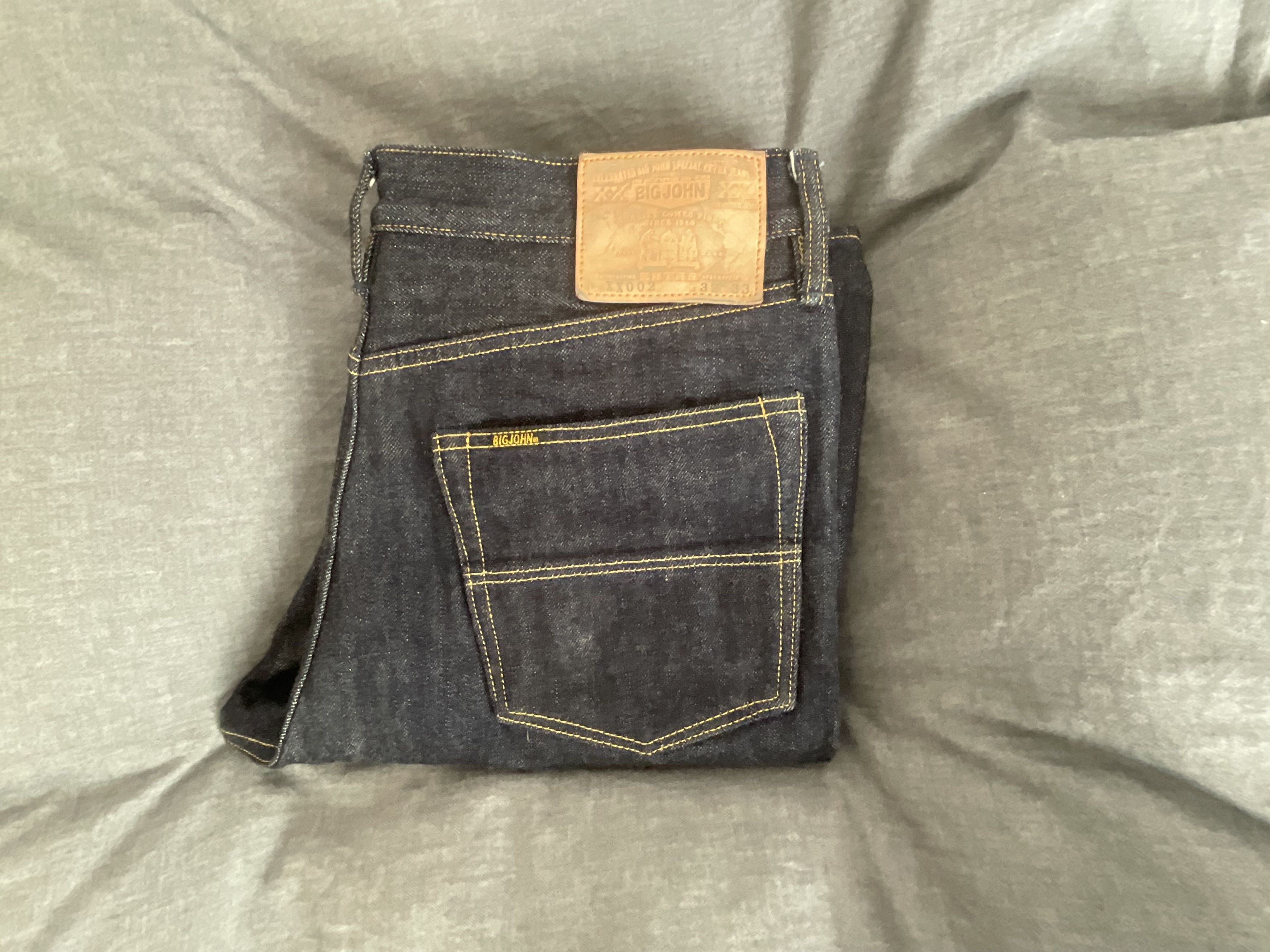 Big John XX002/Extra/Model Slim Straight Selvedge Denim Size US 32 / EU 48 - 2 Thumbnail