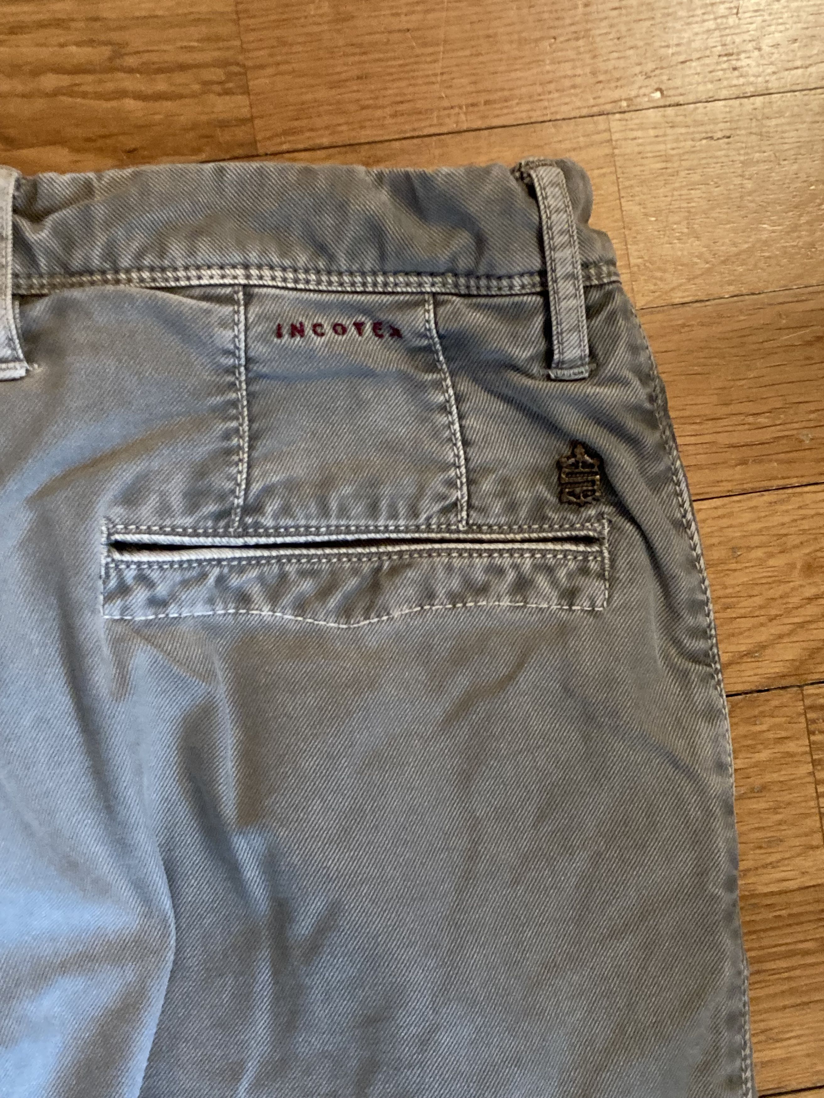 Incotex INCOTEX slim fit chino pants size 32/48 in tricochino grey Size US 32 / EU 48 - 6 Thumbnail