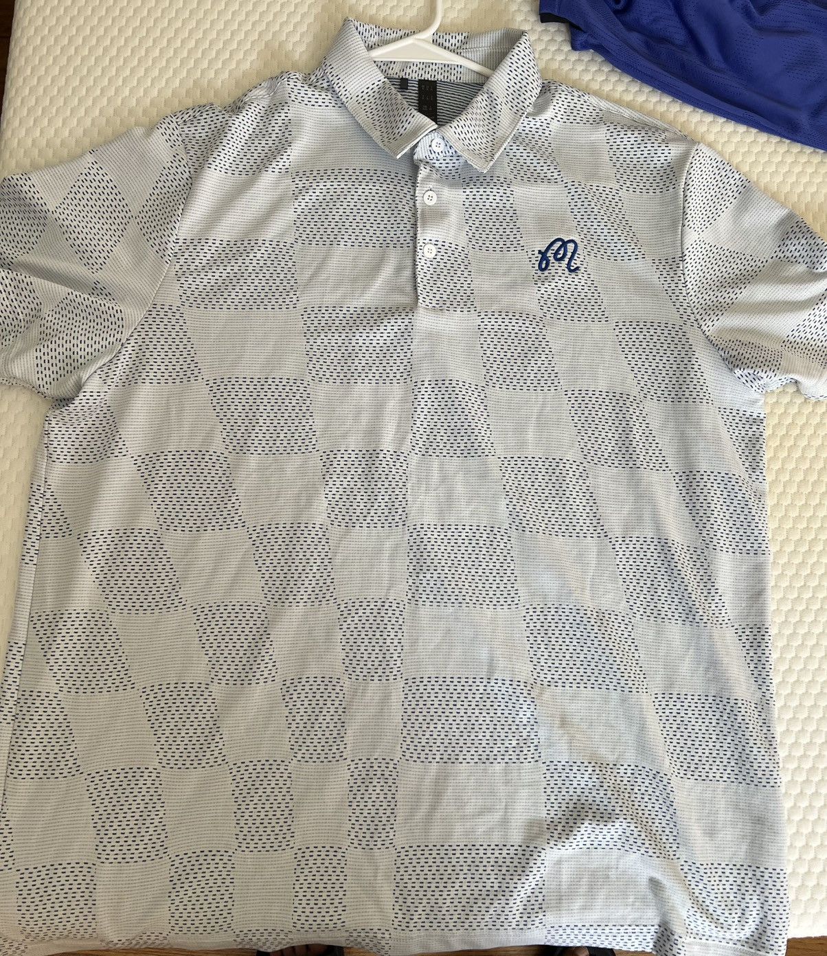 Malbon Nike x Adidas striped light blue polo XL men’s Size US XL / EU 56 / 4 - 1 Thumbnail