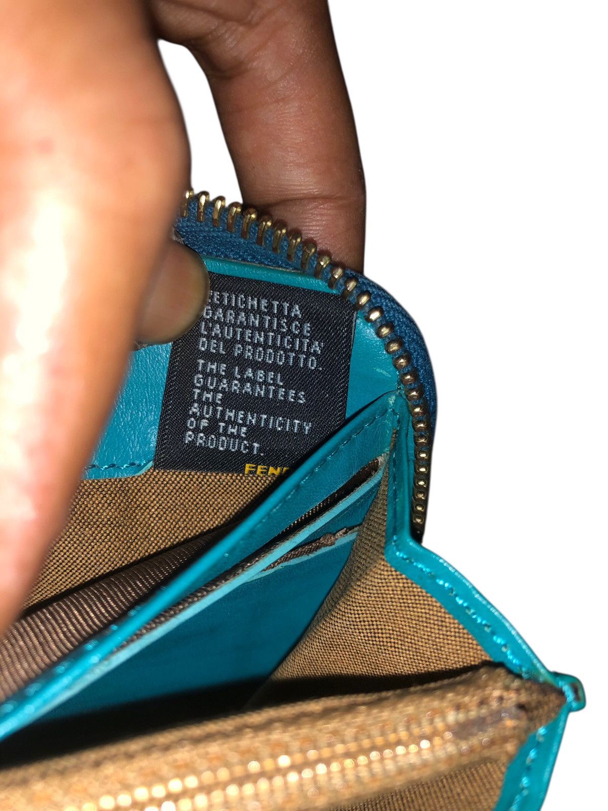 Fendi 💯🔥Authentic FENDI Fortune Spalmati Fish Zucca Long Wallet Size ONE SIZE - 9 Thumbnail