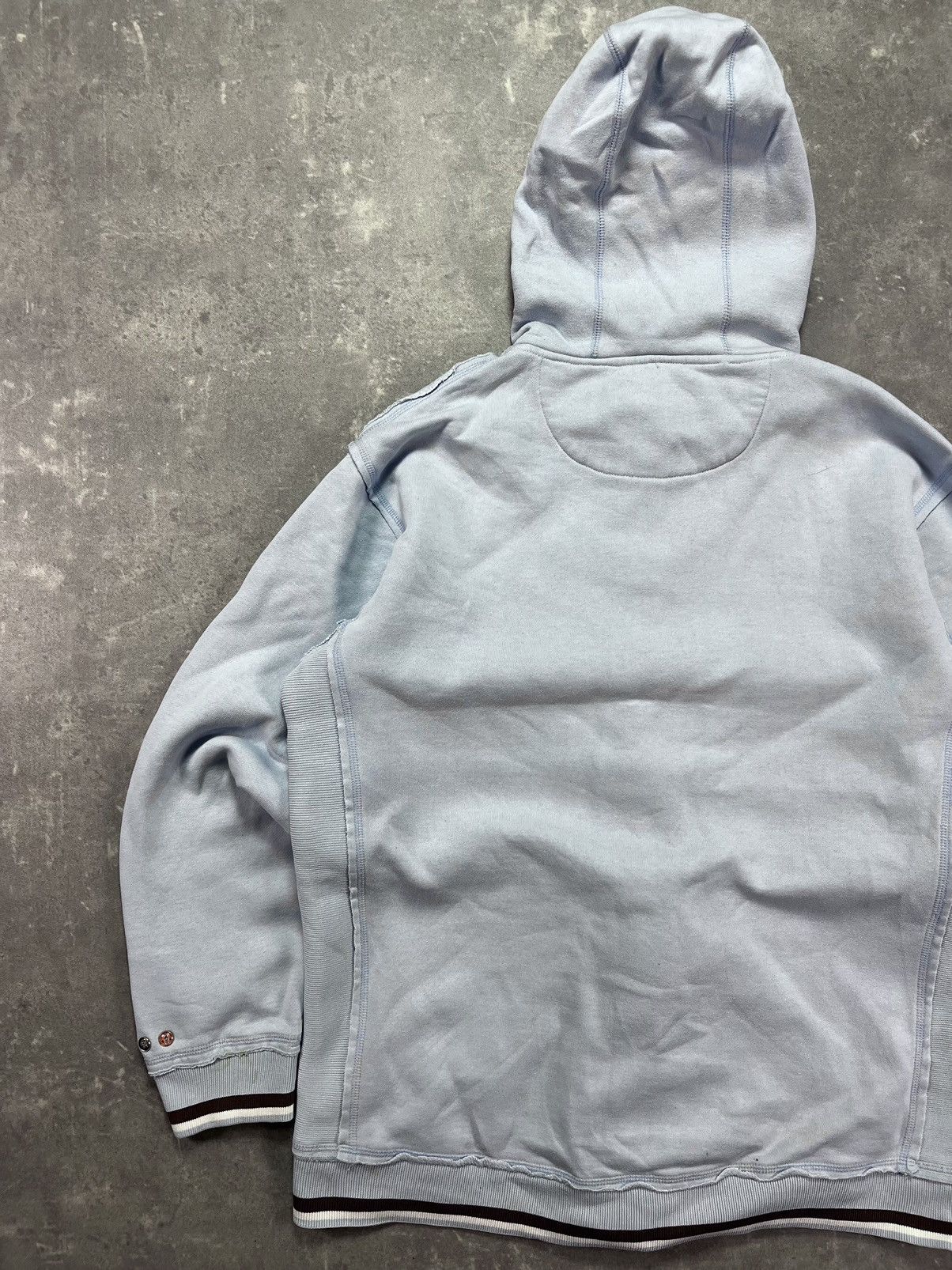Ecko Unltd. Ecko Unltd. Embroidered Logo Baby Blue Baggy Zip Hoodie L XL Size US L / EU 52-54 / 3 - 14 Thumbnail