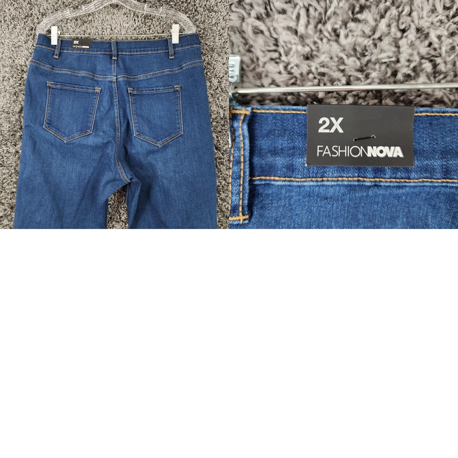 Fashion Nova Fashion Nova Women's Jeans Jeggings Distressed Blue 2X Womens Size 40" / US 18 - 8 Thumbnail