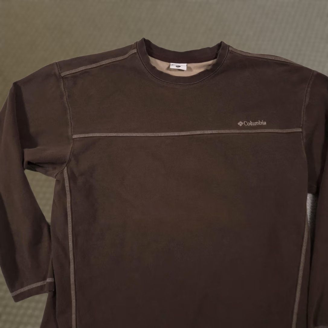 Logo 7 Columbia Sweatshirt Mens L Brown Crewneck Pullover Contrast Stitch Logo Shirt Mens Size US L / EU 52-54 / 3 - 1 Thumbnail