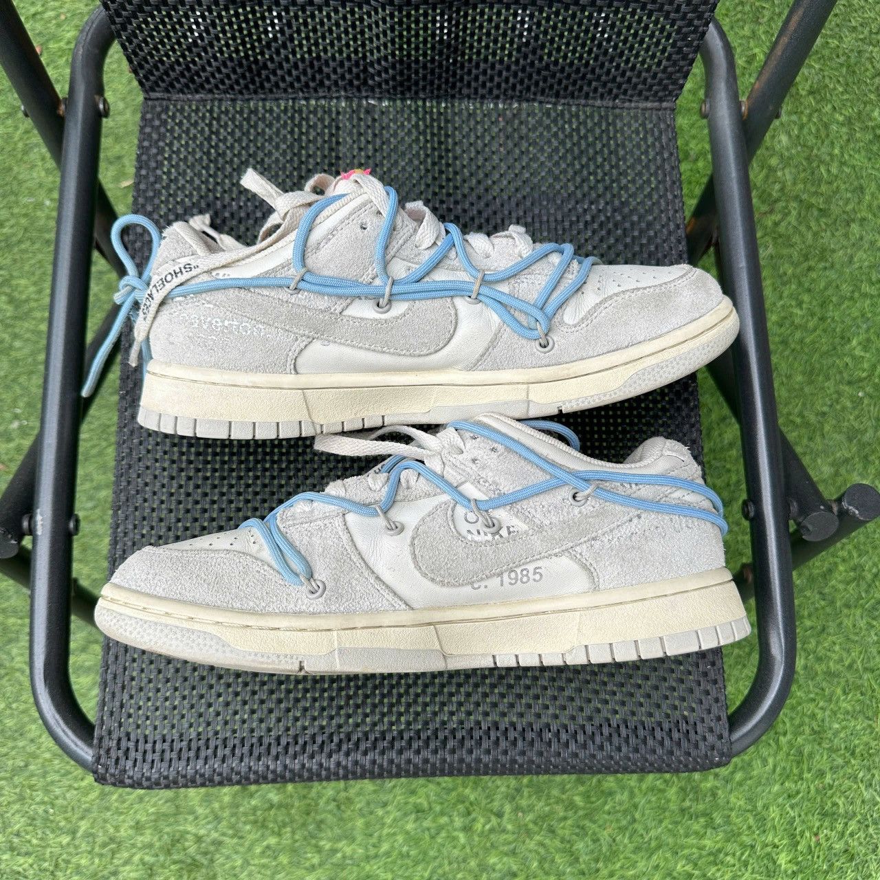 Nike × Off-White Off-white x Nike Dunk Low Lot 38 of The 50 DJ0950-113 Size US 7 / EU 40 - 3 Thumbnail