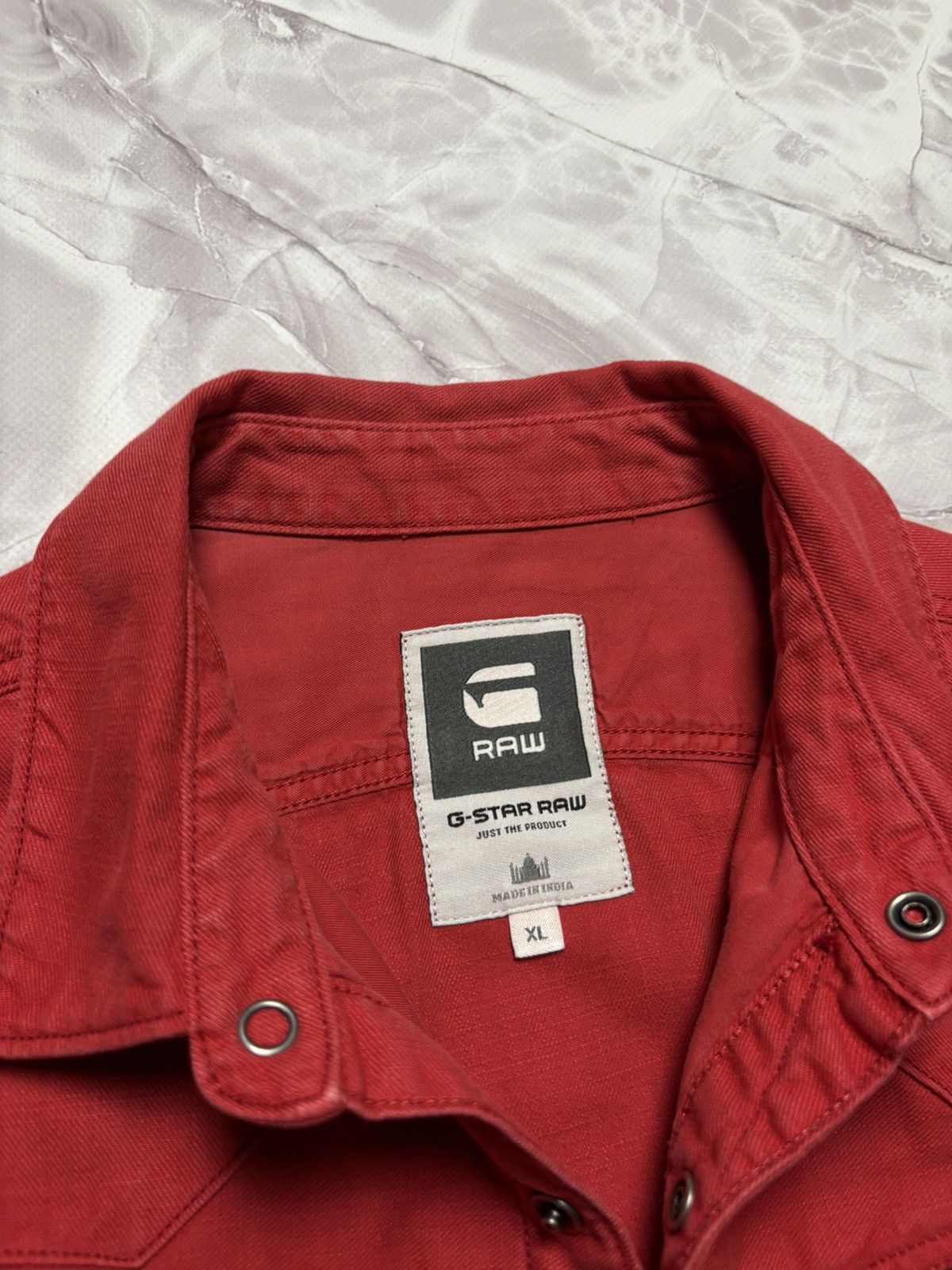 G-Star G-Star Raw Denim Tailor Shirt Pearl Snap Western Mens XL Size US XL / EU 56 / 4 - 8 Thumbnail