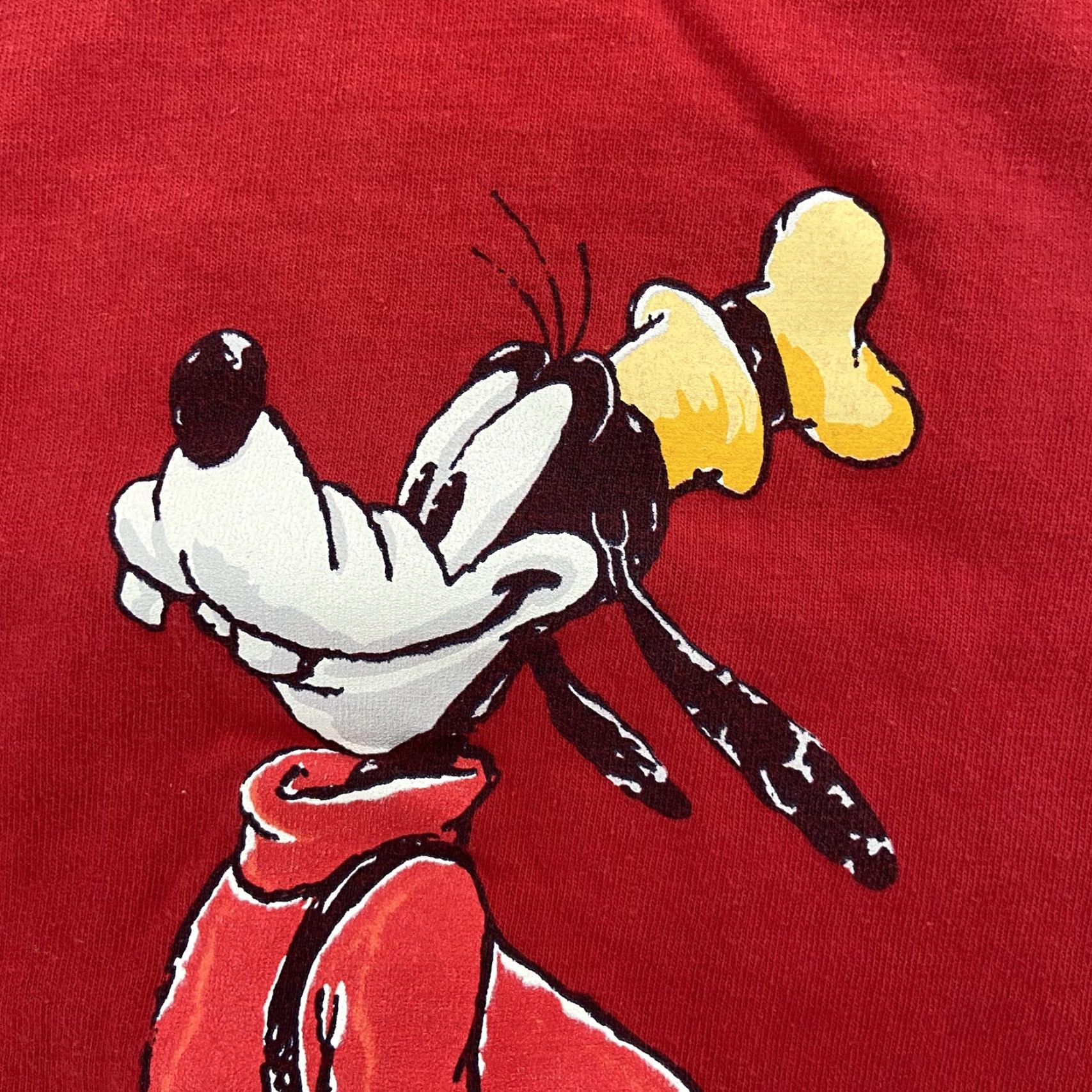 Disney Vintage Disney Mickey Goofy Graphic T-Shirt Adult Large Red Cotton Men Size US L / EU 52-54 / 3 - 5 Thumbnail
