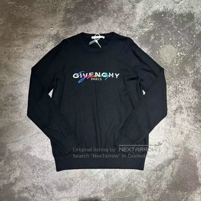Givenchy Givenchy Colorful Embroidered Logo Sweatshirt Size US XL / EU 56 / 4 - 1 Thumbnail