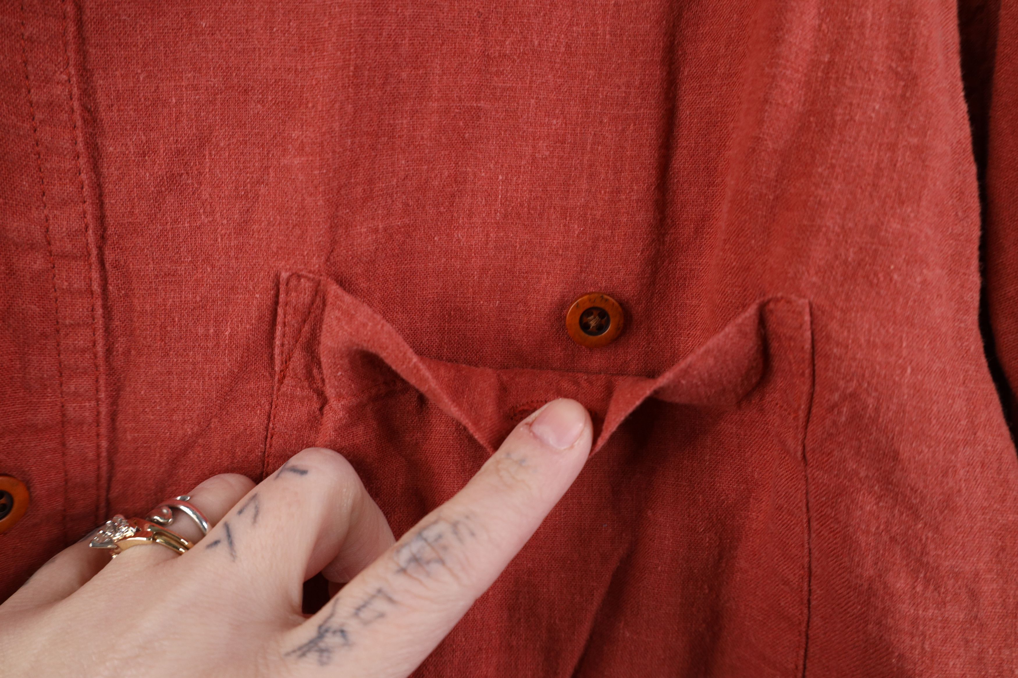 Orvis Vintage Y2K Orvis Blend Short Sleeve Button Shirt Orange Size US L / EU 52-54 / 3 - 4 Thumbnail