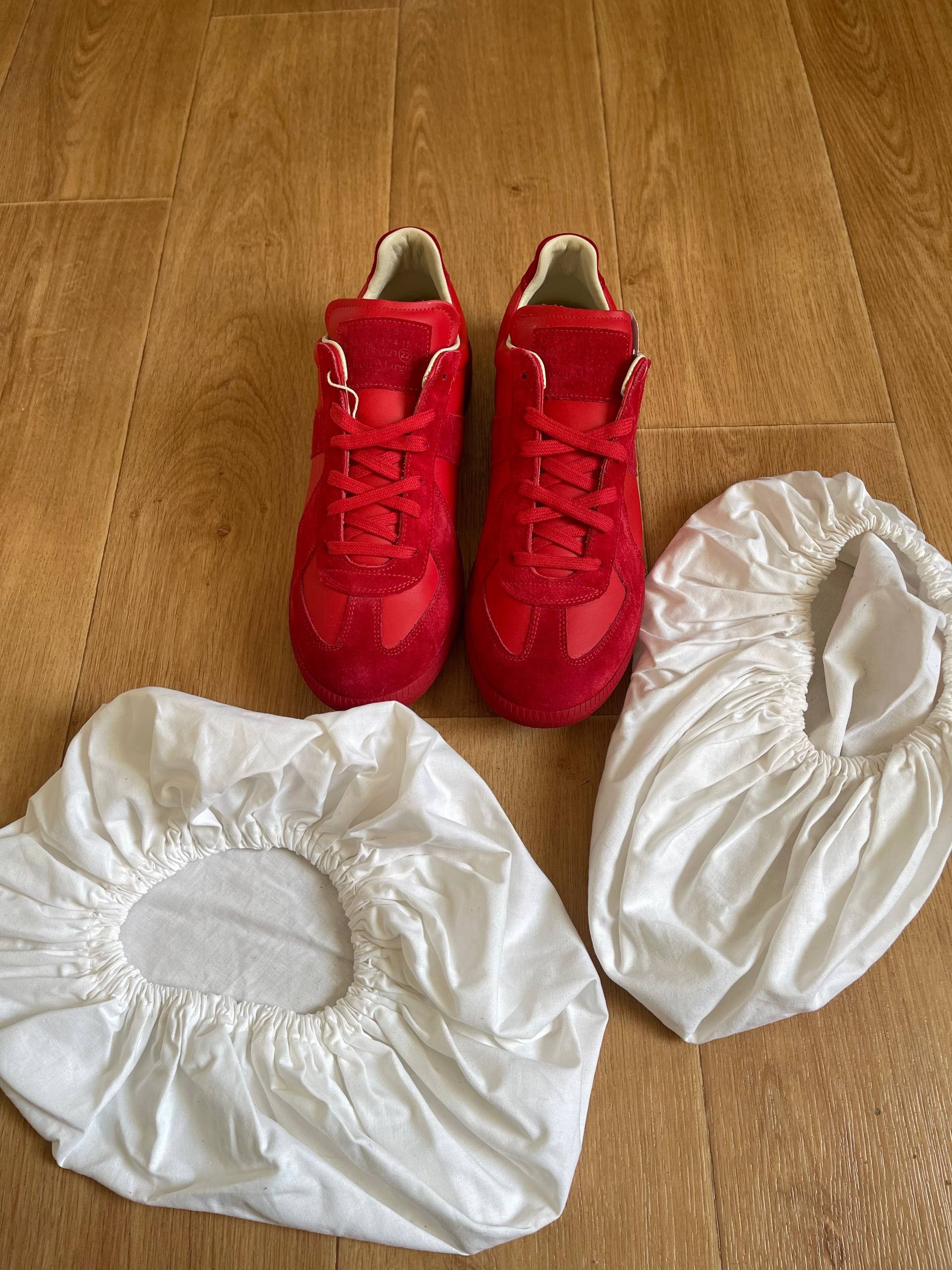Maison Margiela Maison Martin Margiela MMM Low tTop Replica Red Sneaers Sz43 Size US 10 / EU 43 - 12 Thumbnail