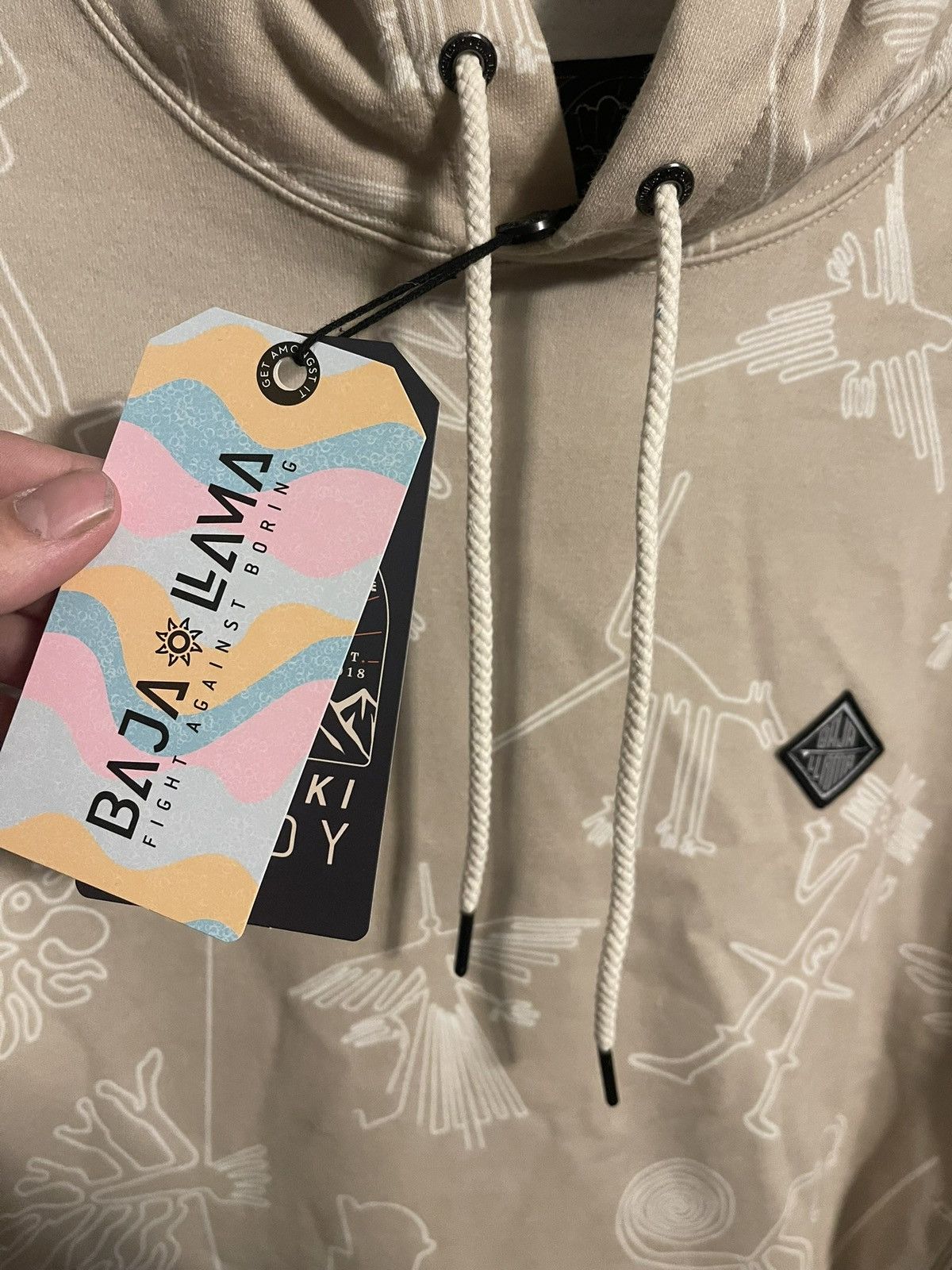 Japanese Brand NWT Baja Lama Figures Hoodie Size US L / EU 52-54 / 3 - 5 Thumbnail