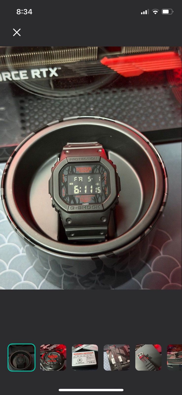 G Shock Authentic G-Shock x Stranger Things DW5600 Collabs Watch Size ONE SIZE - 1 Thumbnail