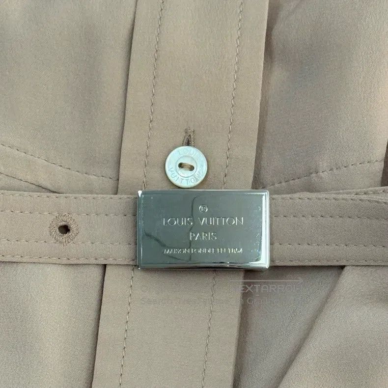 Louis Vuitton Louis Vuitton Light Pink Metallic Belt Mulberry Silk Dress Size XS / US 0-2 / IT 36-38 - 7 Thumbnail