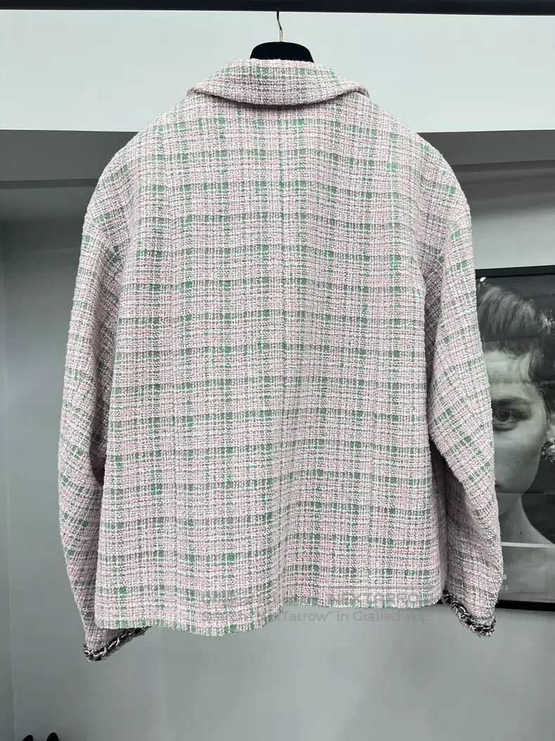 Chanel Chanel Spring and summer pink and green mixed colour braid Size XS / US 0-2 / IT 36-38 - 3 Thumbnail