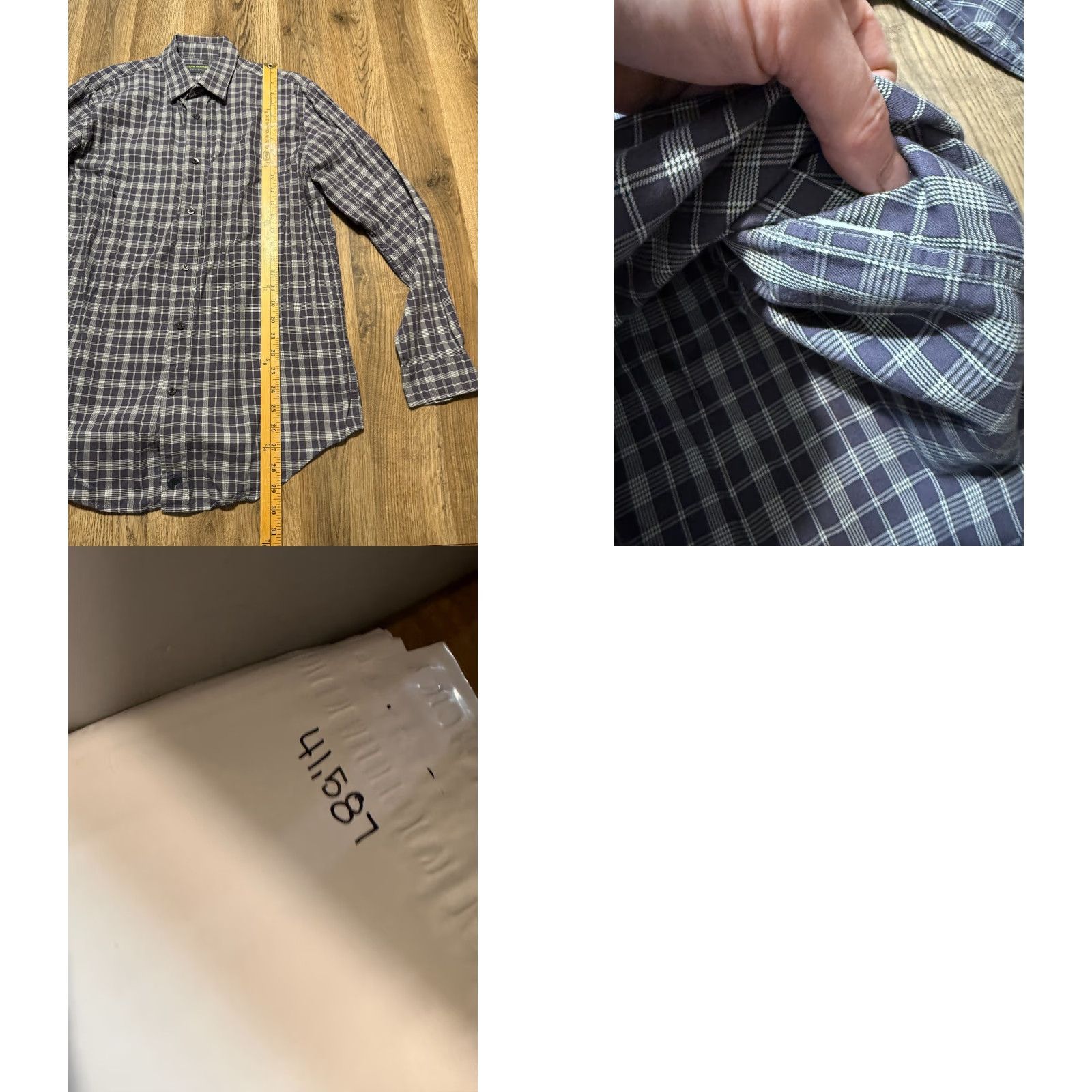 Vintage John Bartlett Consensus Shirt Men's Medium Gray White Long Sleeve Button Up Size US M / EU 48-50 / 2 - 8 Thumbnail