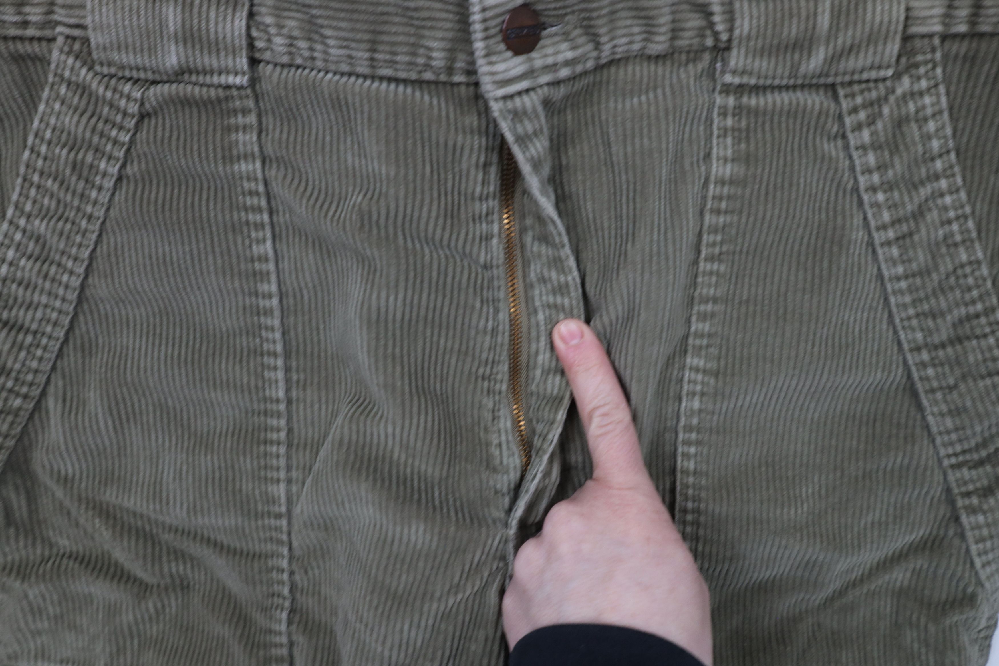 Lands' End × Vintage Vintage 90s Lands End Wide Leg Cargo Pants Green USA Size US 38 / EU 54 - 6 Thumbnail
