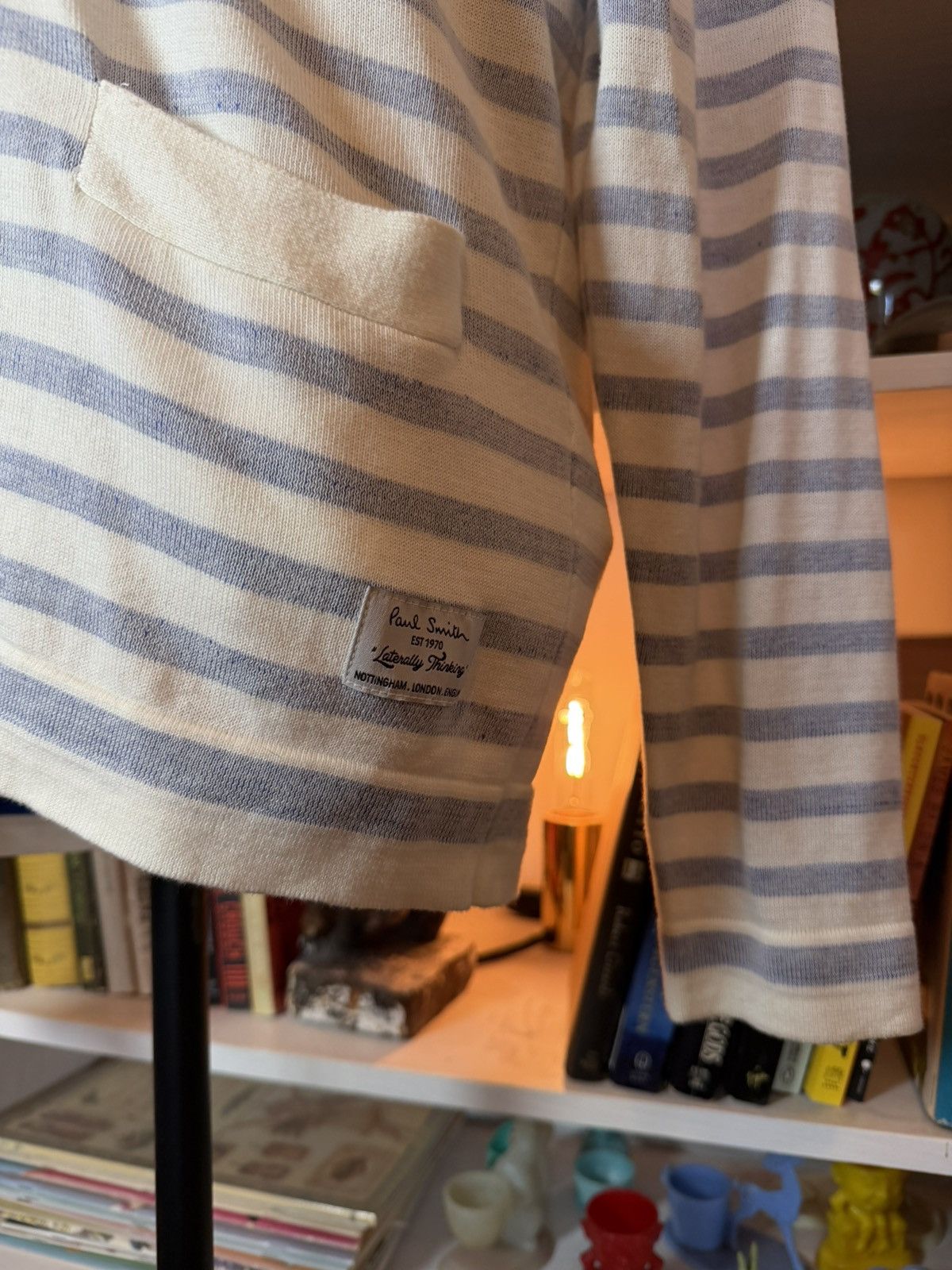 Paul Smith Paul Smith Jeans blue and white striped cardigan Size US M / EU 48-50 / 2 - 4 Thumbnail
