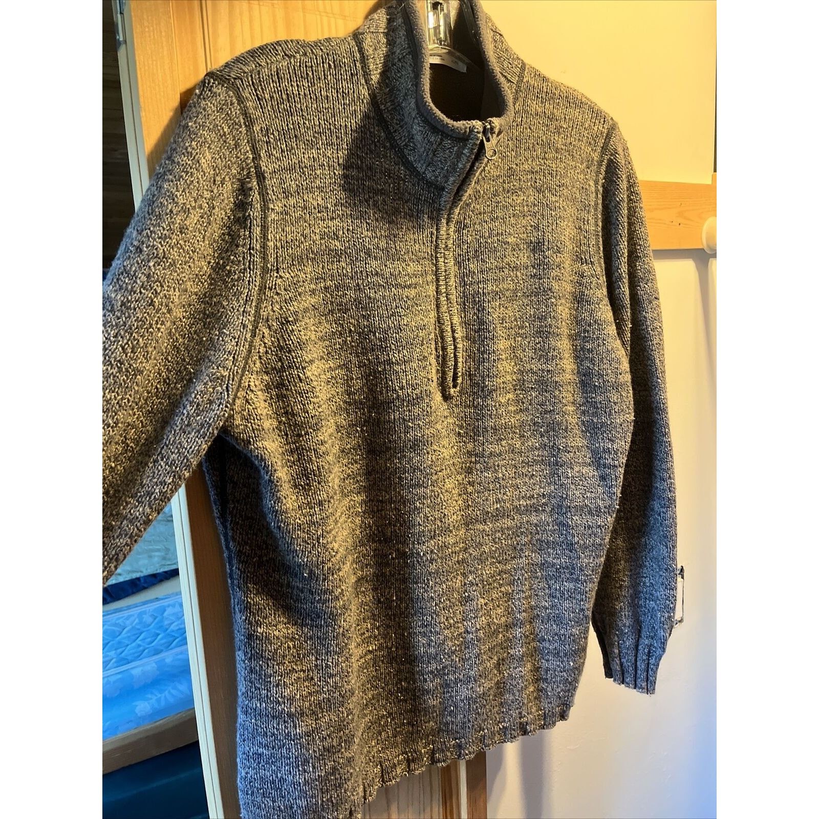Woolrich Woolen Mills Woolrich Vintage Women’s XL Gray LS Ramie Wool Blend Sweater Size XL / US 12-14 / IT 48-50 - 2 Thumbnail