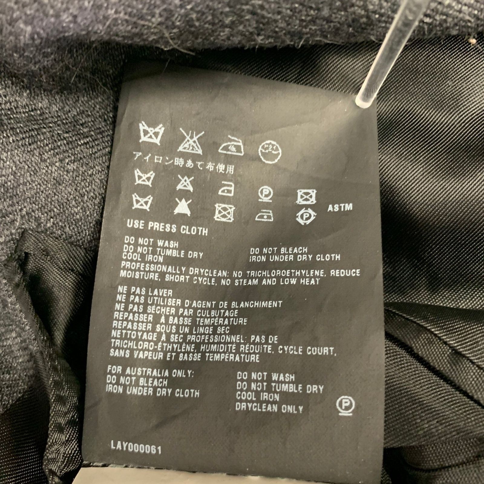 Prada PRADA Size 46 Grey Wool Hidden Buttons Coat Size US XL / EU 56 / 4 - 5 Thumbnail