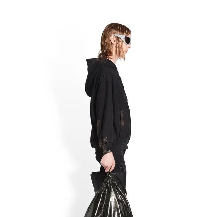 Balenciaga o1bcso1str0226 Dup / Gaffer Zip-Up Hoodie Small Fit In Black Size US M / EU 48-50 / 2 - 5 Thumbnail