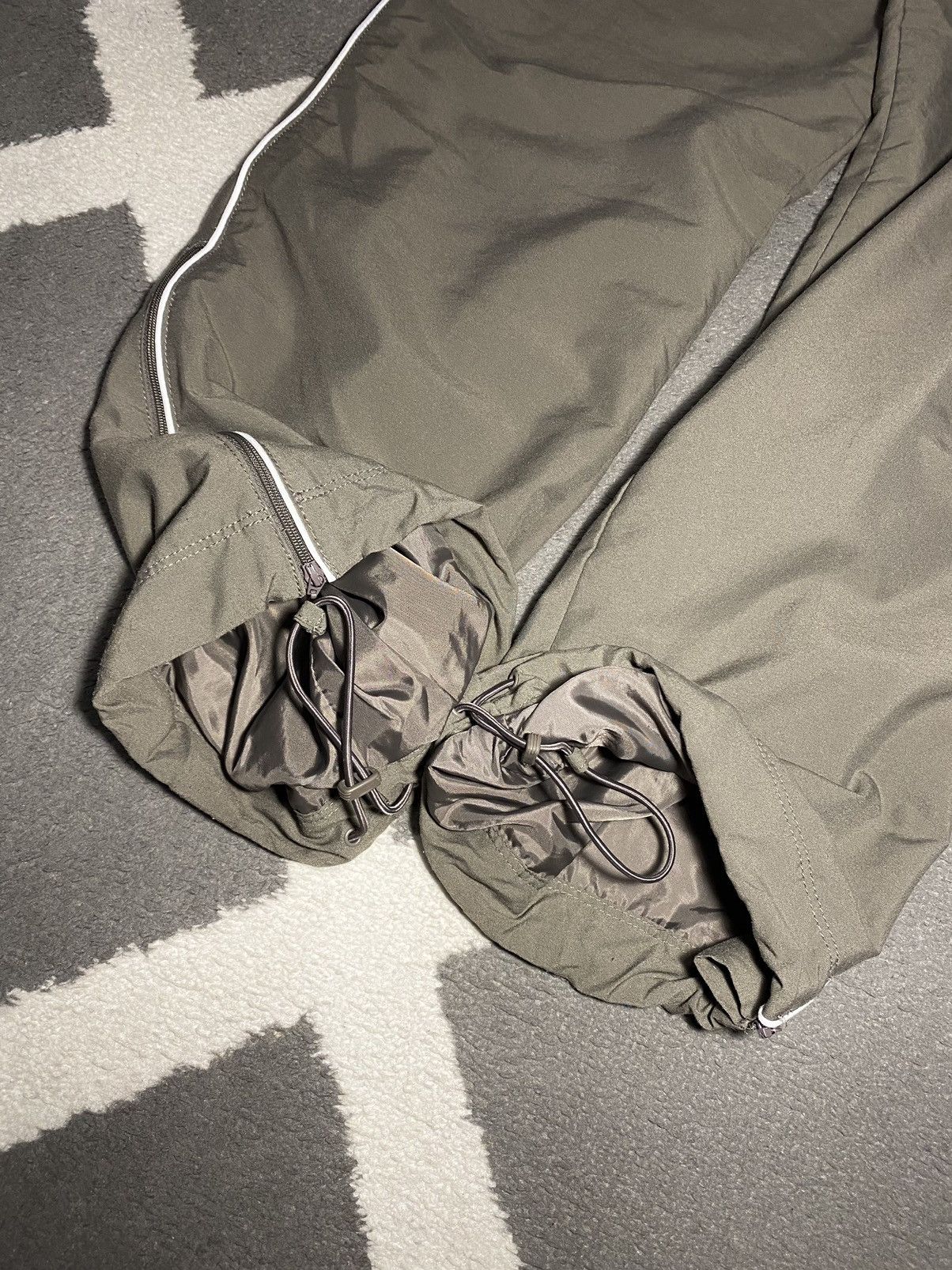 Nike × Vintage Vintage 00’s Nike Double Swoosh light khaki Sweatpants Y2K Size 25" / US 0 / IT 36 - 7 Thumbnail
