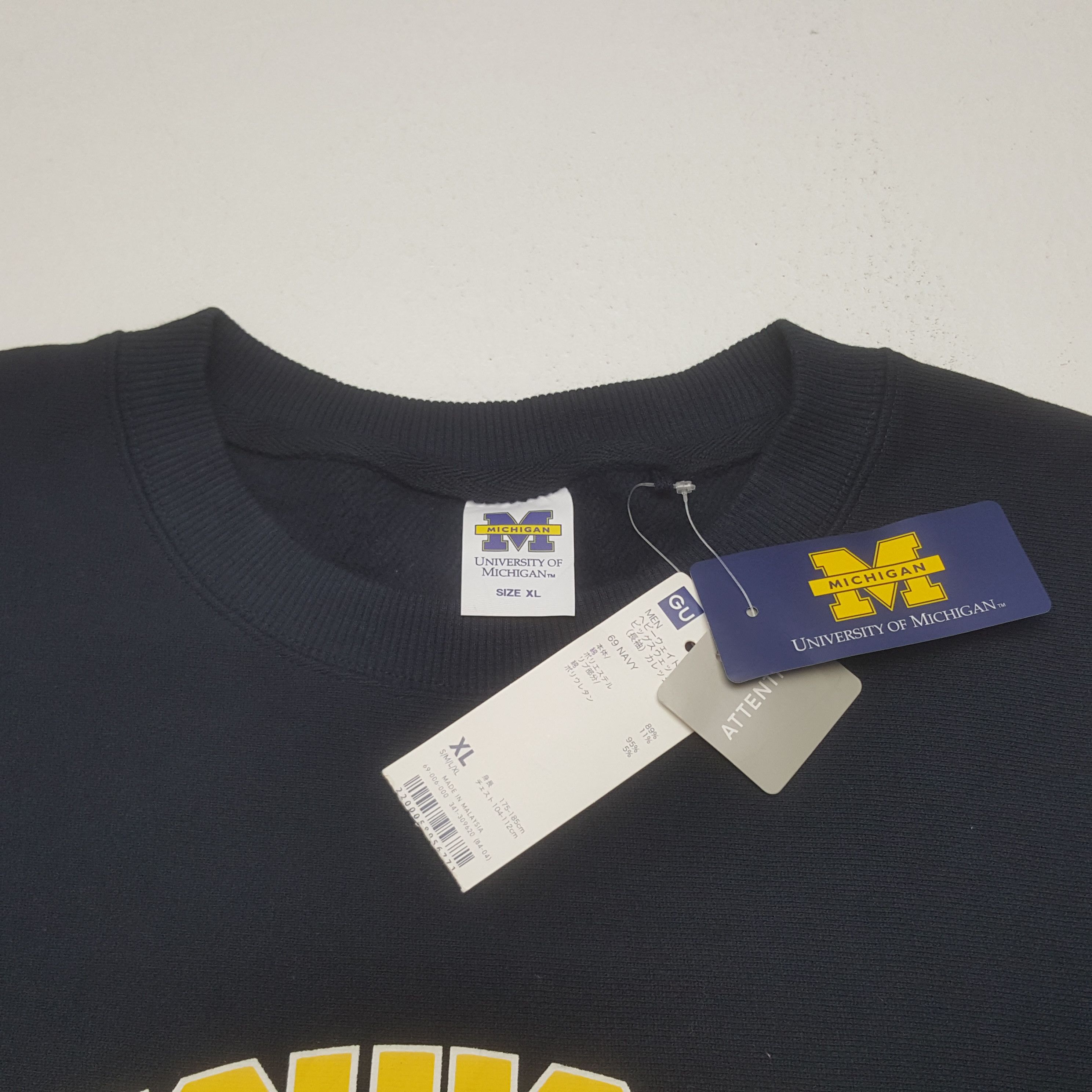 GU Vintage Michigan University Promo Sweatshirt C324N13 Size US L / EU 52-54 / 3 - 5 Thumbnail