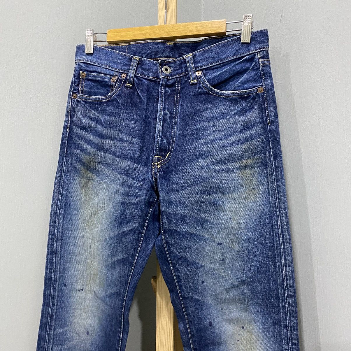 Journal Standard Vintage Journal Standard Japan Distressed Indigo Jeans Size US 30 / EU 46 - 3 Thumbnail
