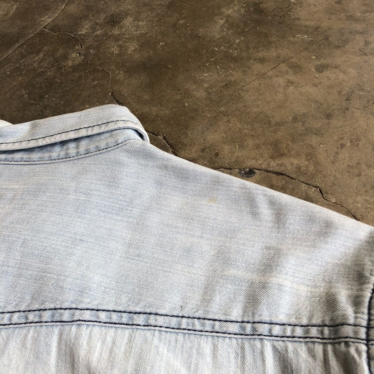 Diesel Vintage Diesel Cowboy Western Shirt Blue Washed Jeans Size US XL / EU 56 / 4 - 15 Thumbnail