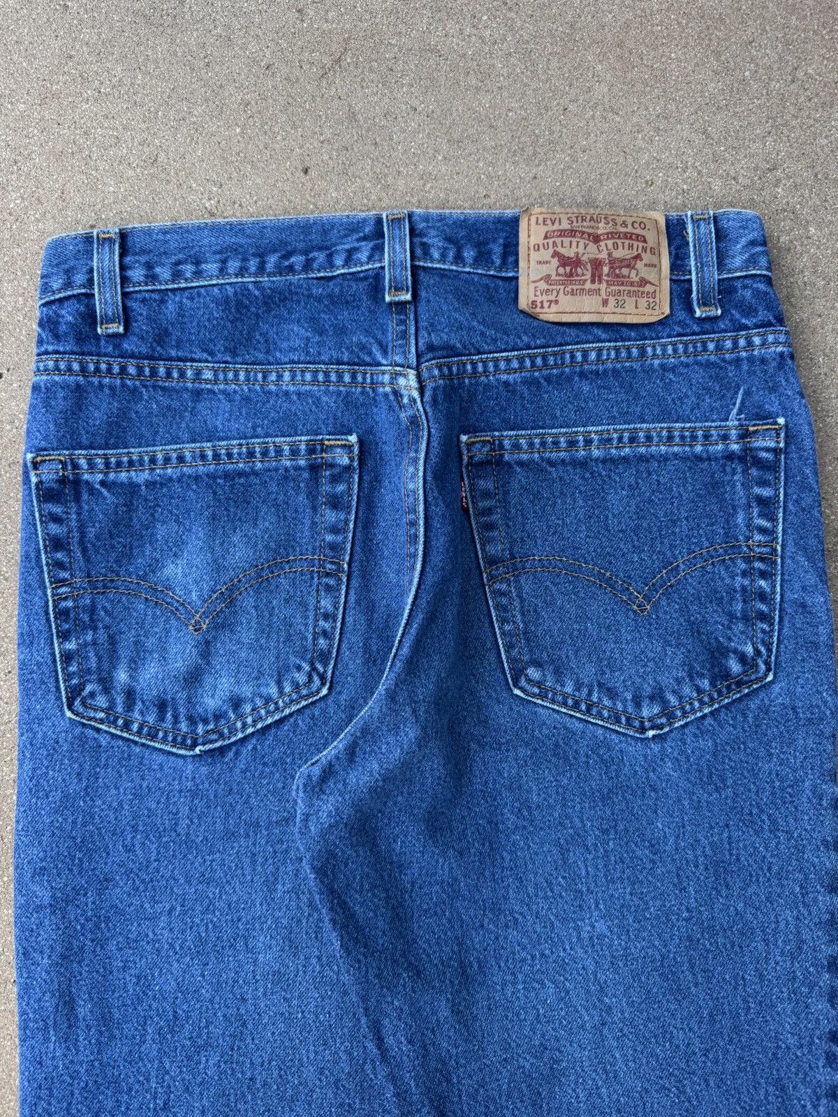 Levi's Vtg 90’s Levi’s 517 Red Tab Bootcut Flare Denim Jeans 31x30 Size US 31 - 7 Thumbnail