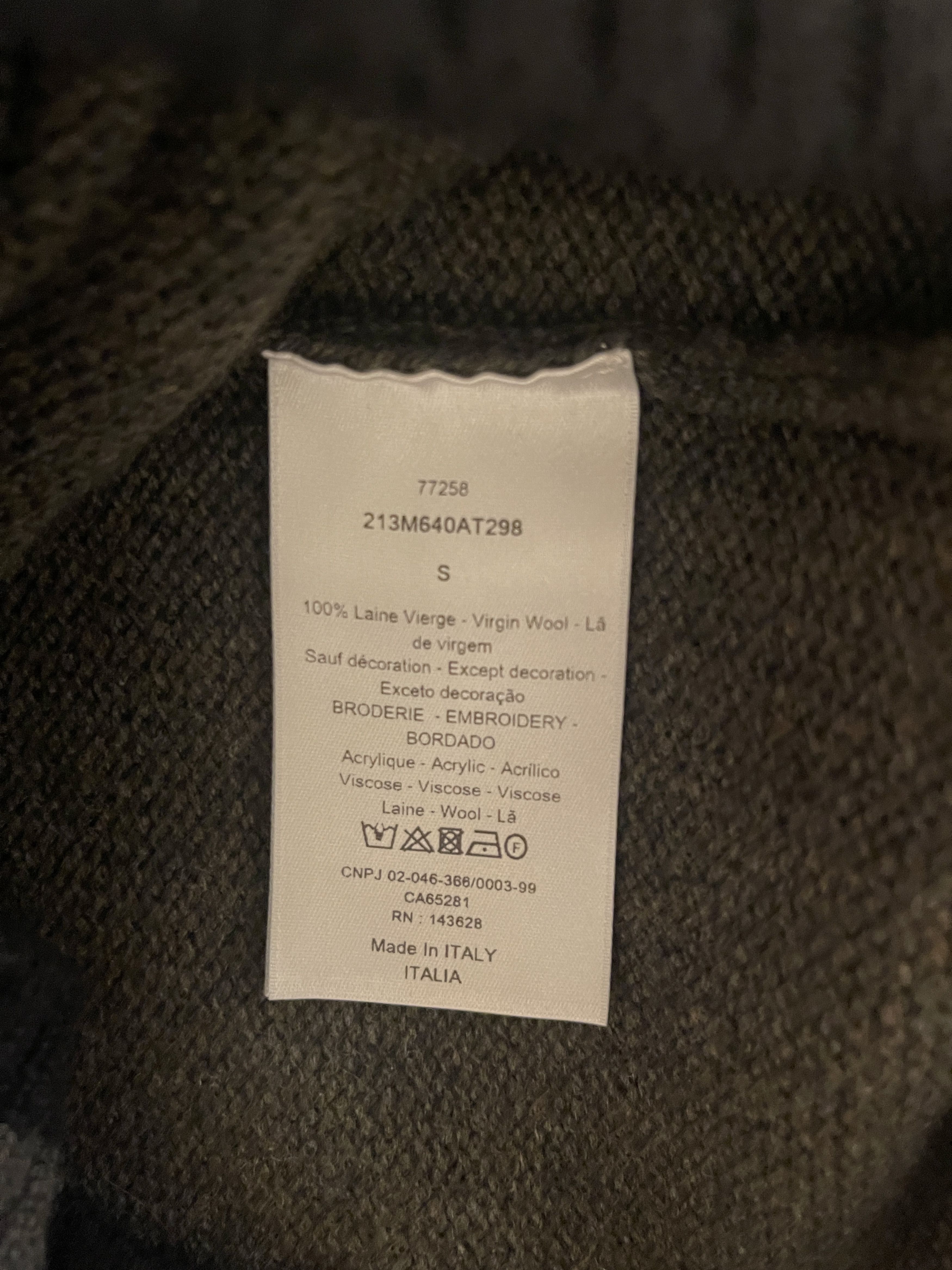 Dior Classic Wool Dior Sweater Men Grey Size US S / EU 44-46 / 1 - 5 Thumbnail