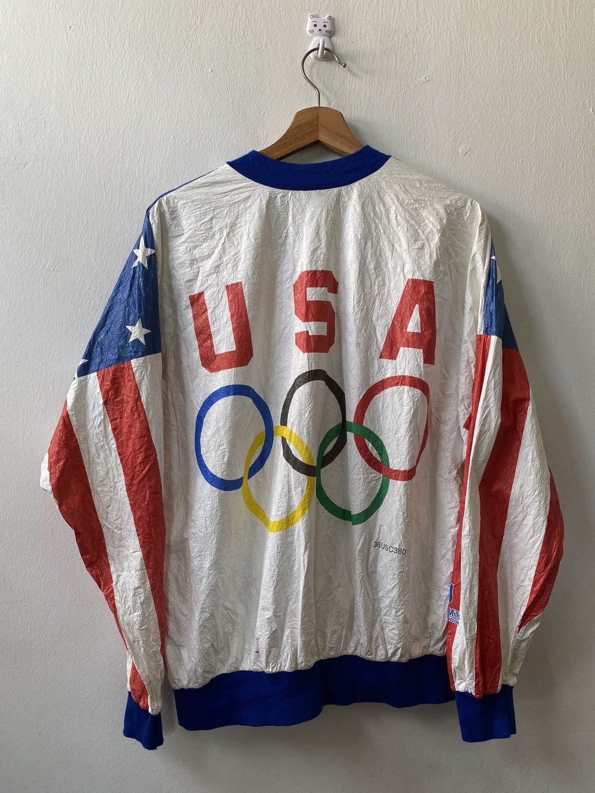 USA Olympics × Vintage Vintage 80s USA Olympics Zipper Jacket Size US XL / EU 56 / 4 - 2 Thumbnail